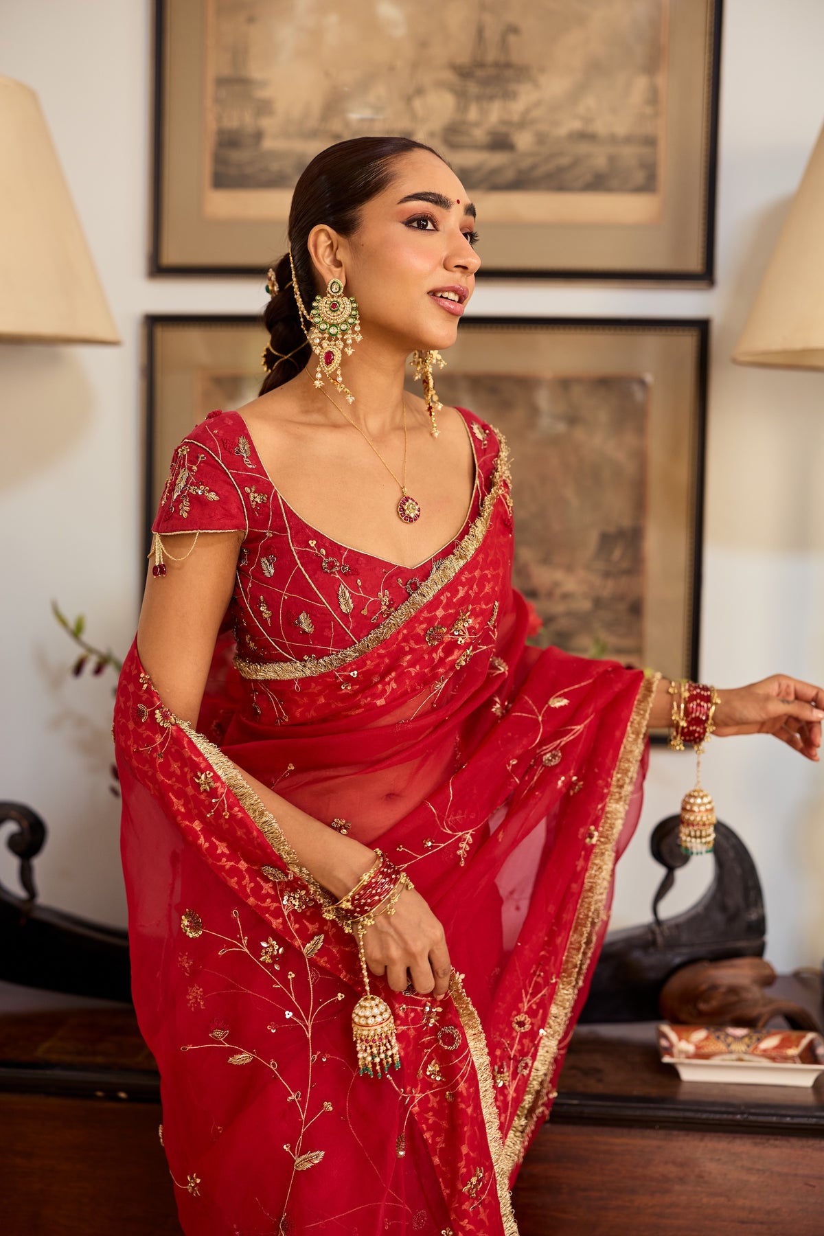 Mehr Organza Sari