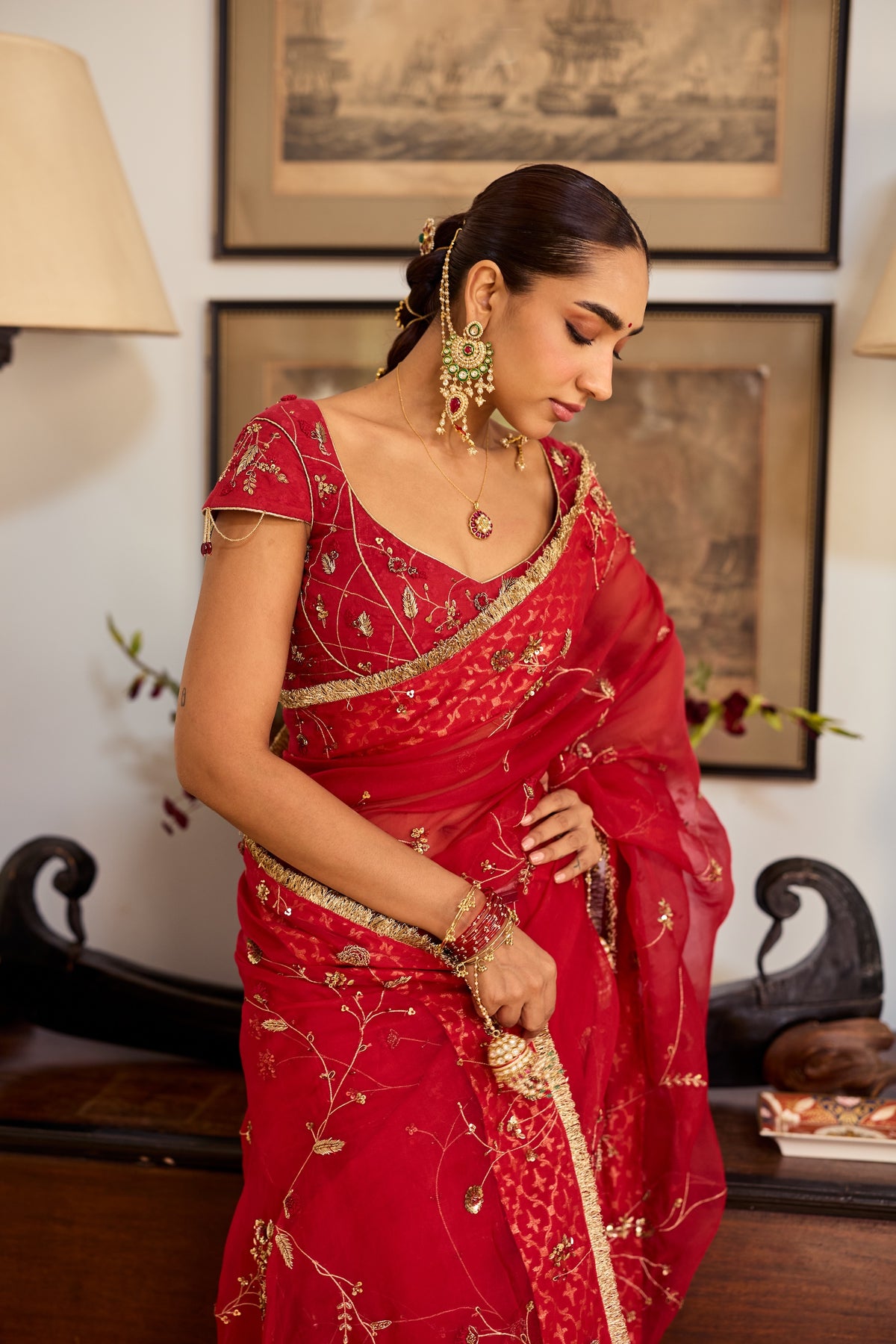 Mehr Organza Sari