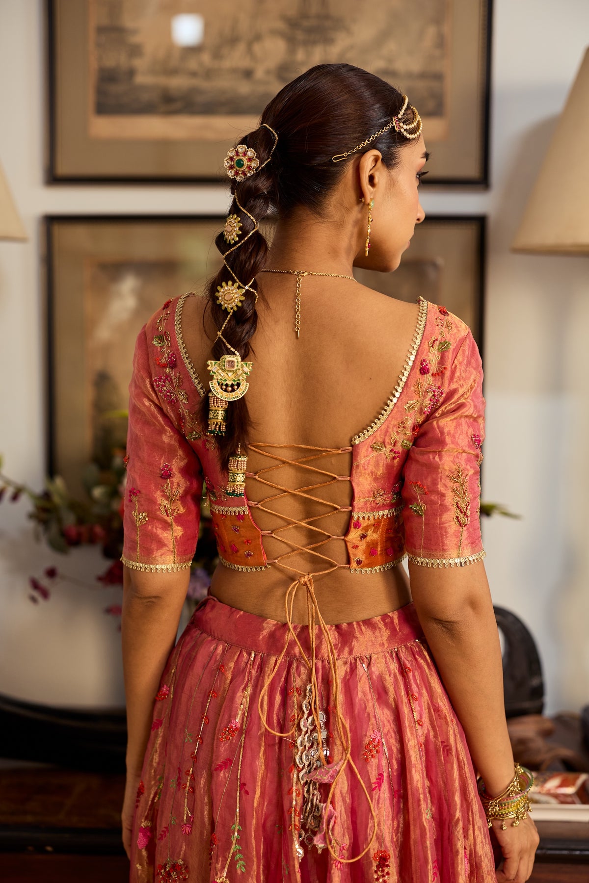 Varahi Silk Tissue Lehenga Set