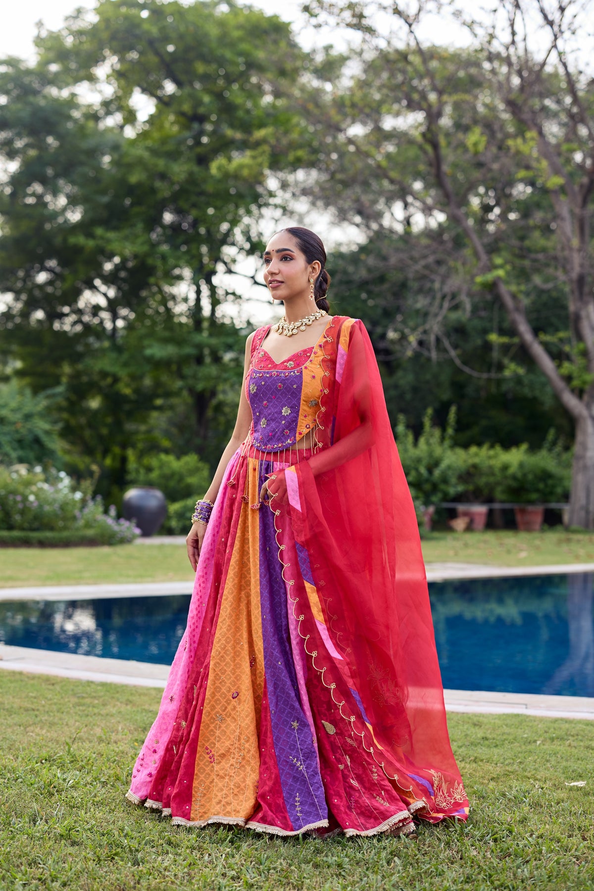 Ravya Multicoloured Lehenga Set