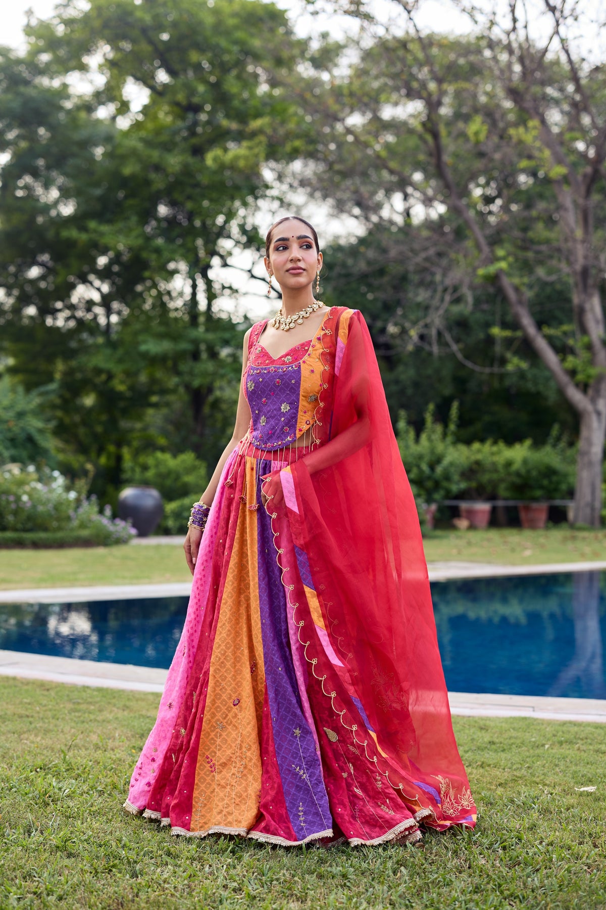 Ravya Multicoloured Lehenga Set