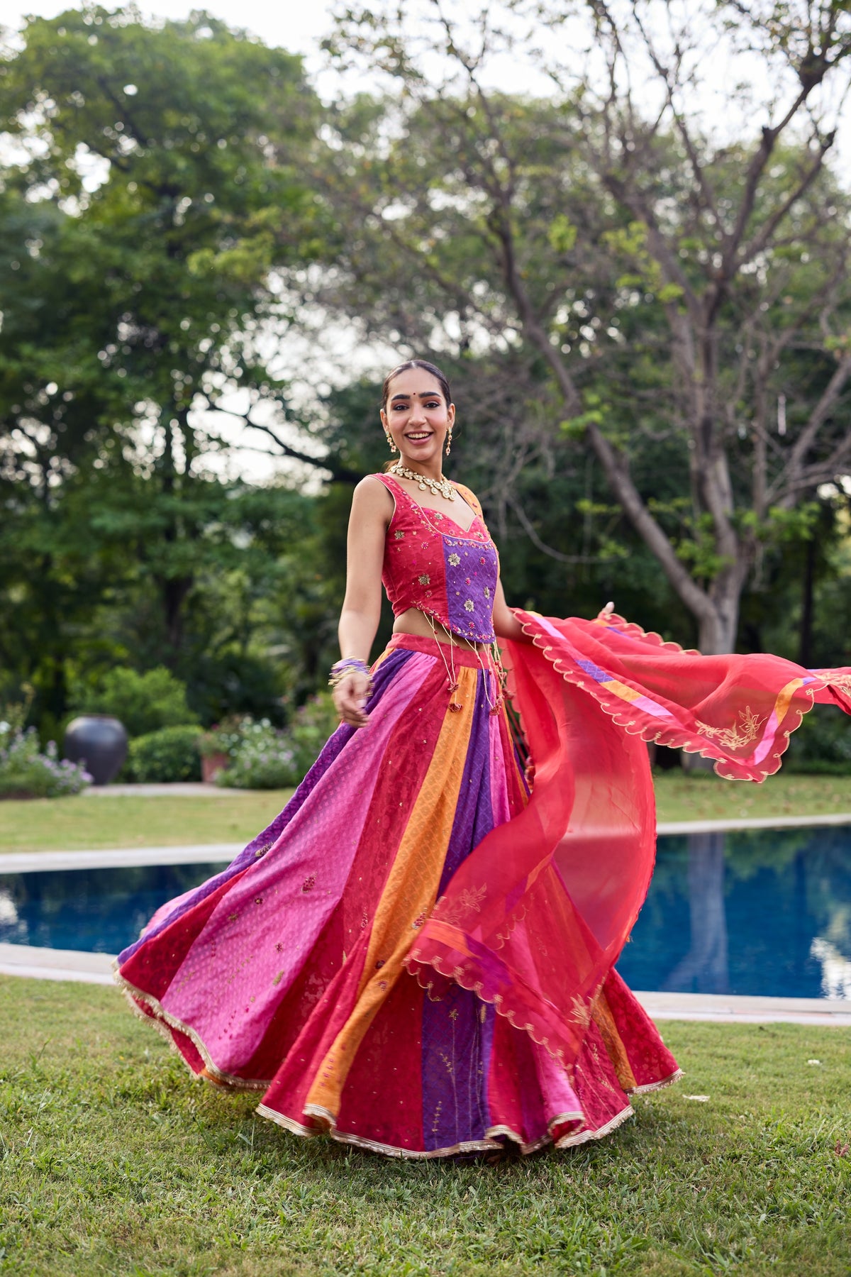 Ravya Multicoloured Lehenga Set