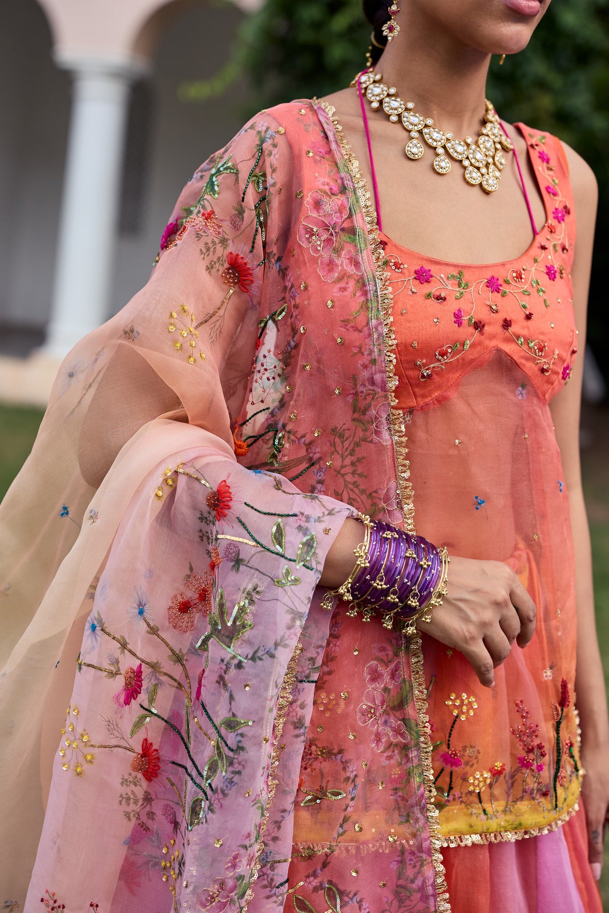 Sana Silk Organza Lehenga Set