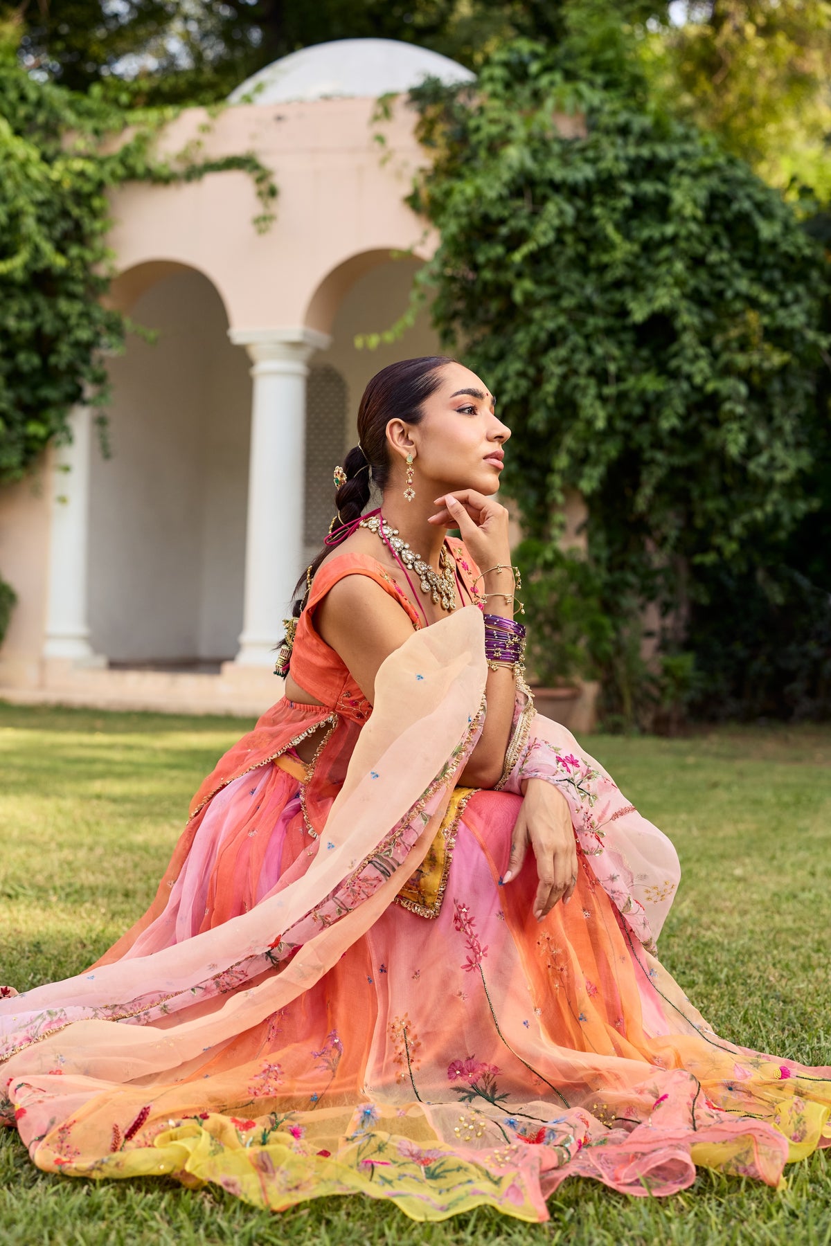 Sana Silk Organza Lehenga Set