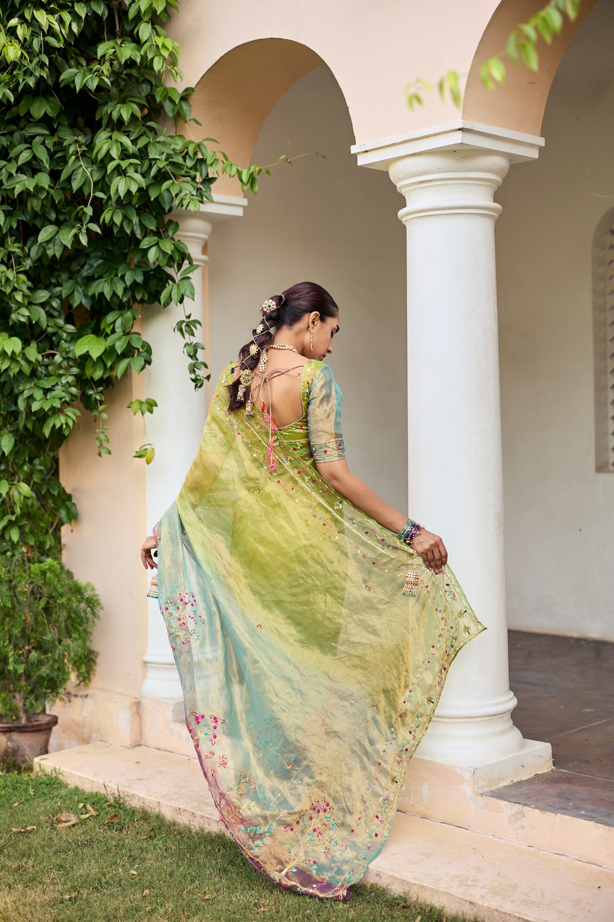 Saanjh Silk Tissue Sari