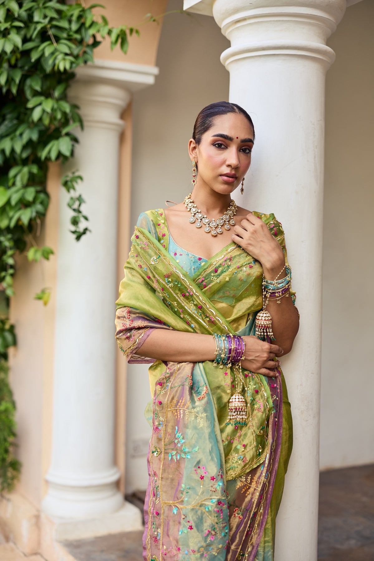 Saanjh Silk Tissue Sari