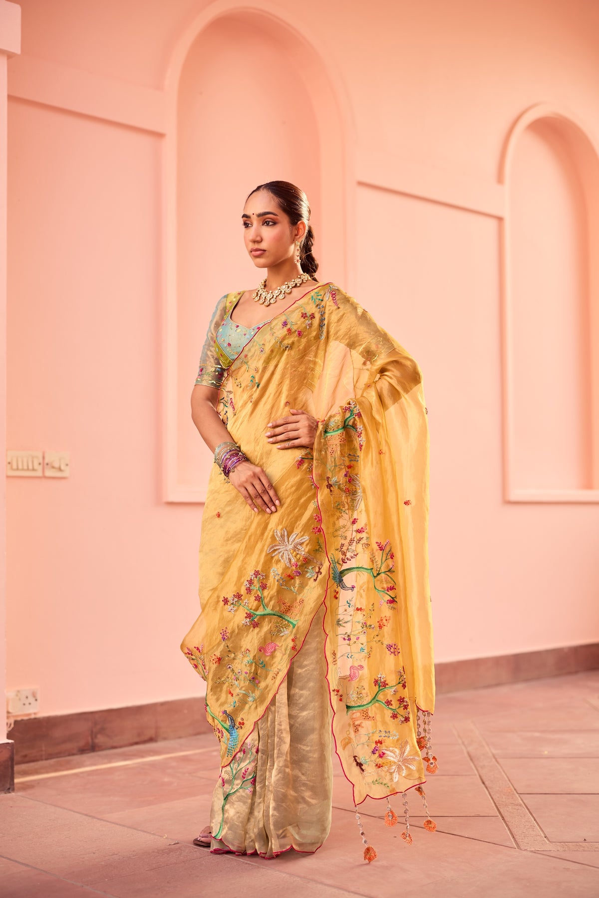 Amira Silk Tissue Sari