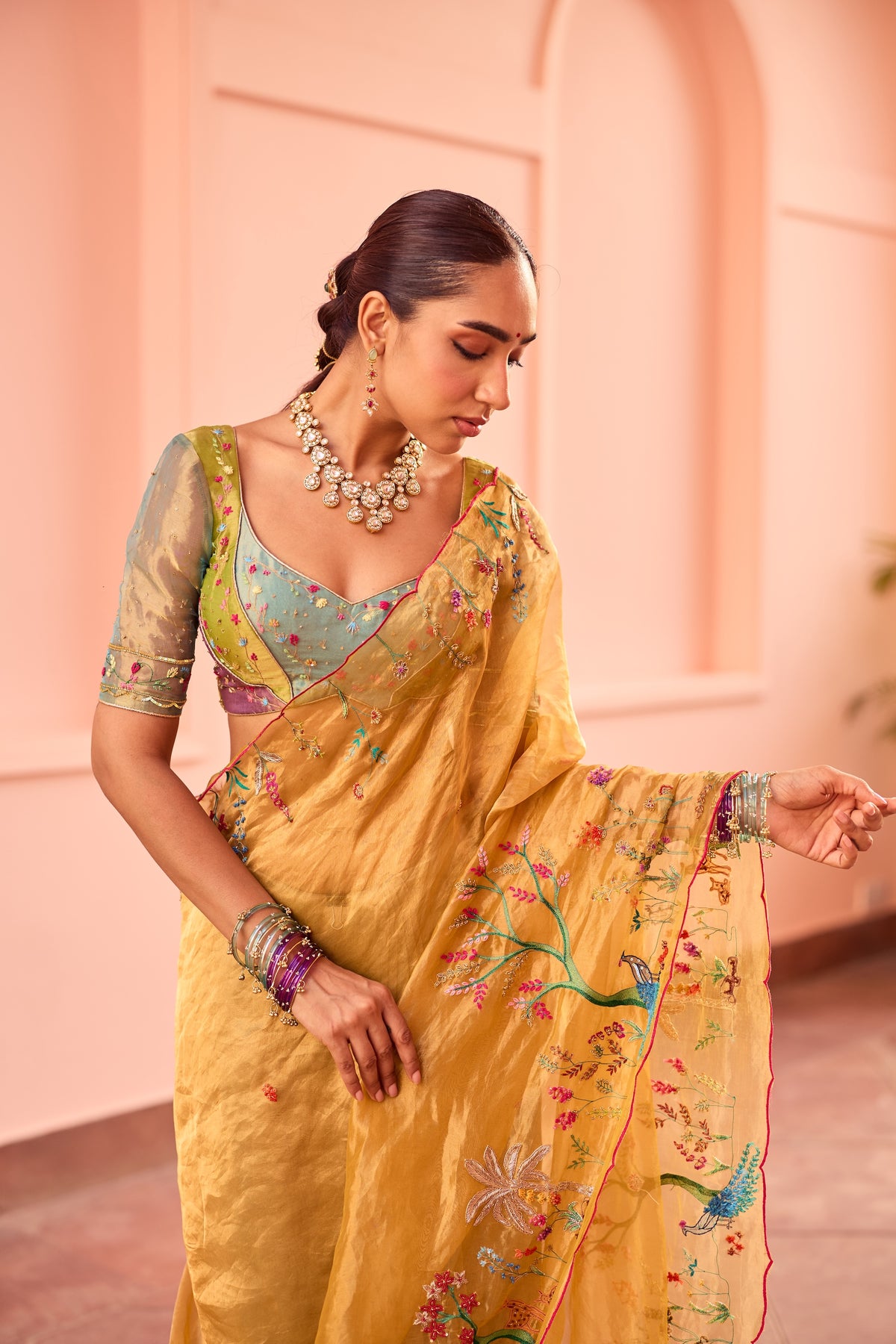 Amira Silk Tissue Sari