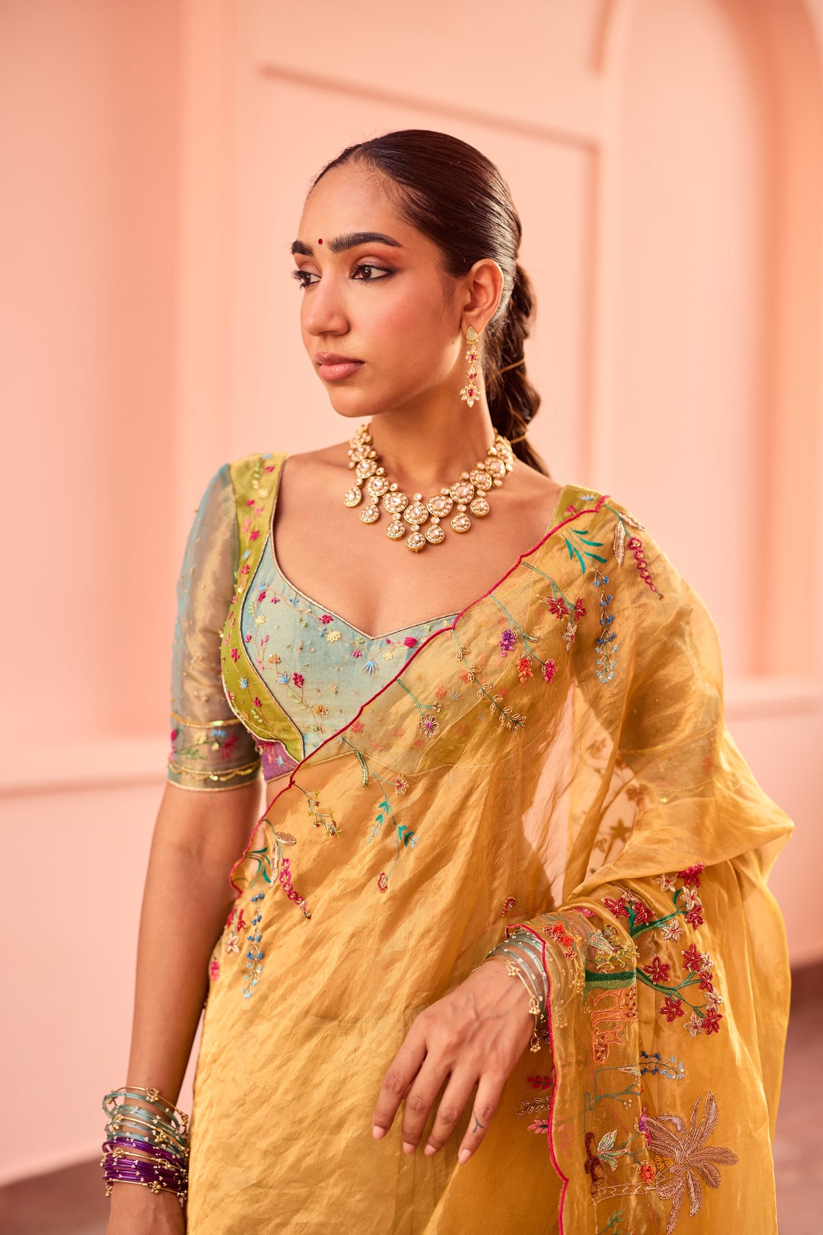 Amira Silk Tissue Sari