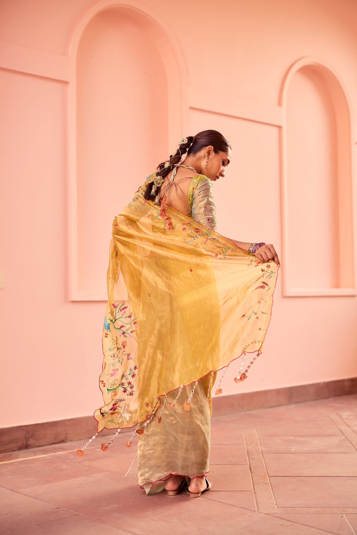 Amira Silk Tissue Sari