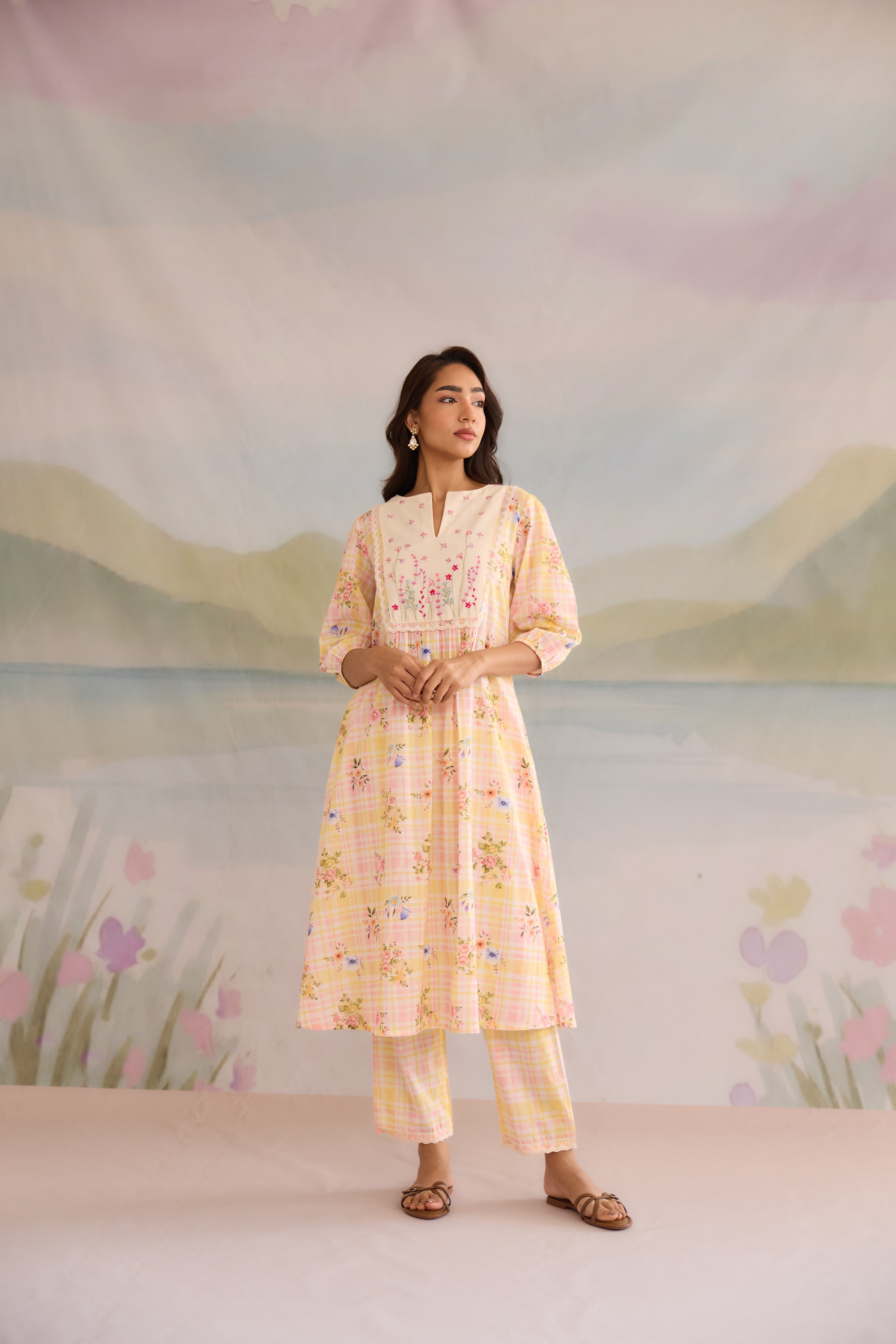 Malai Cotton Kurta Set