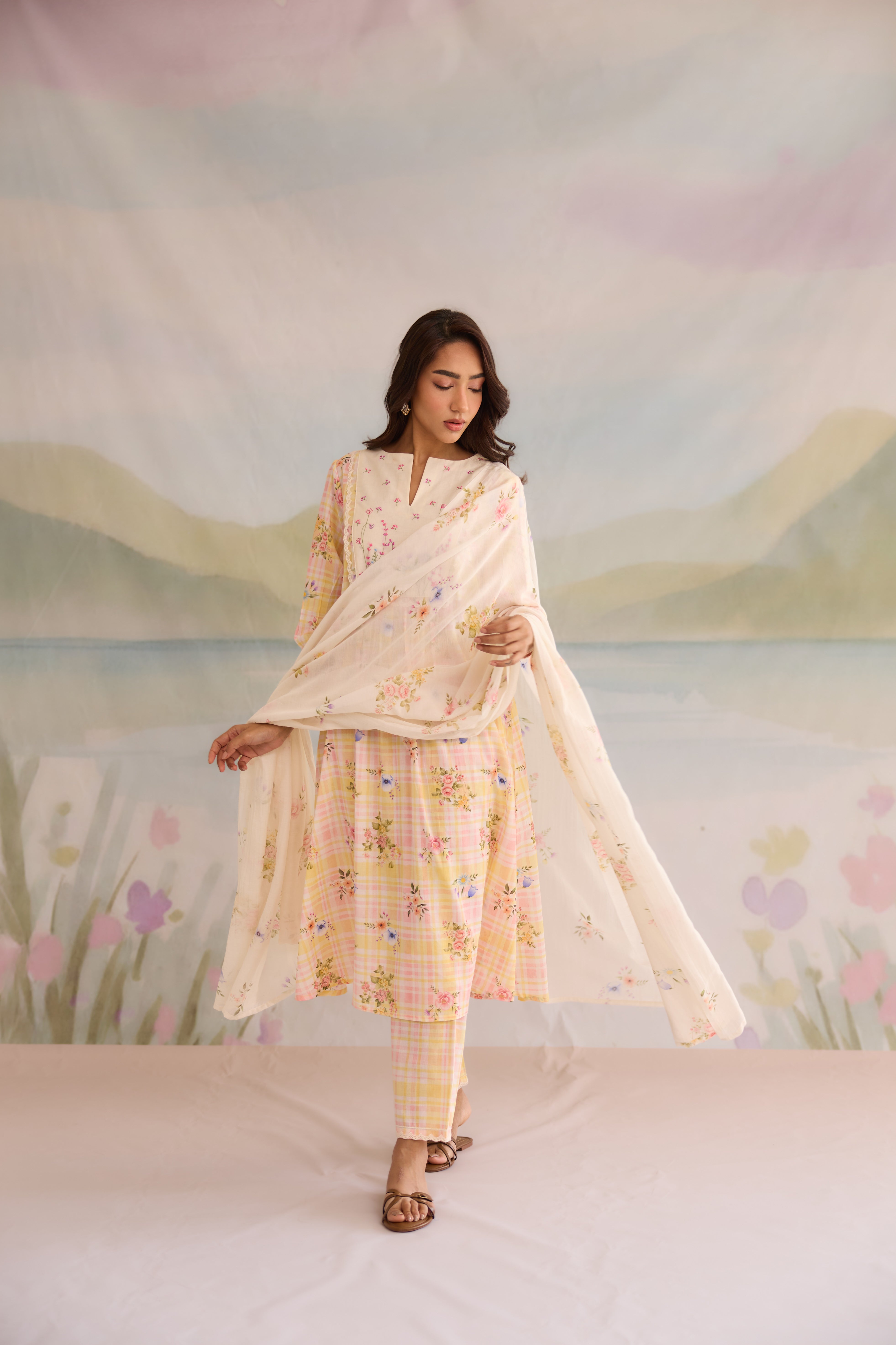 Malai Cotton Kurta Set
