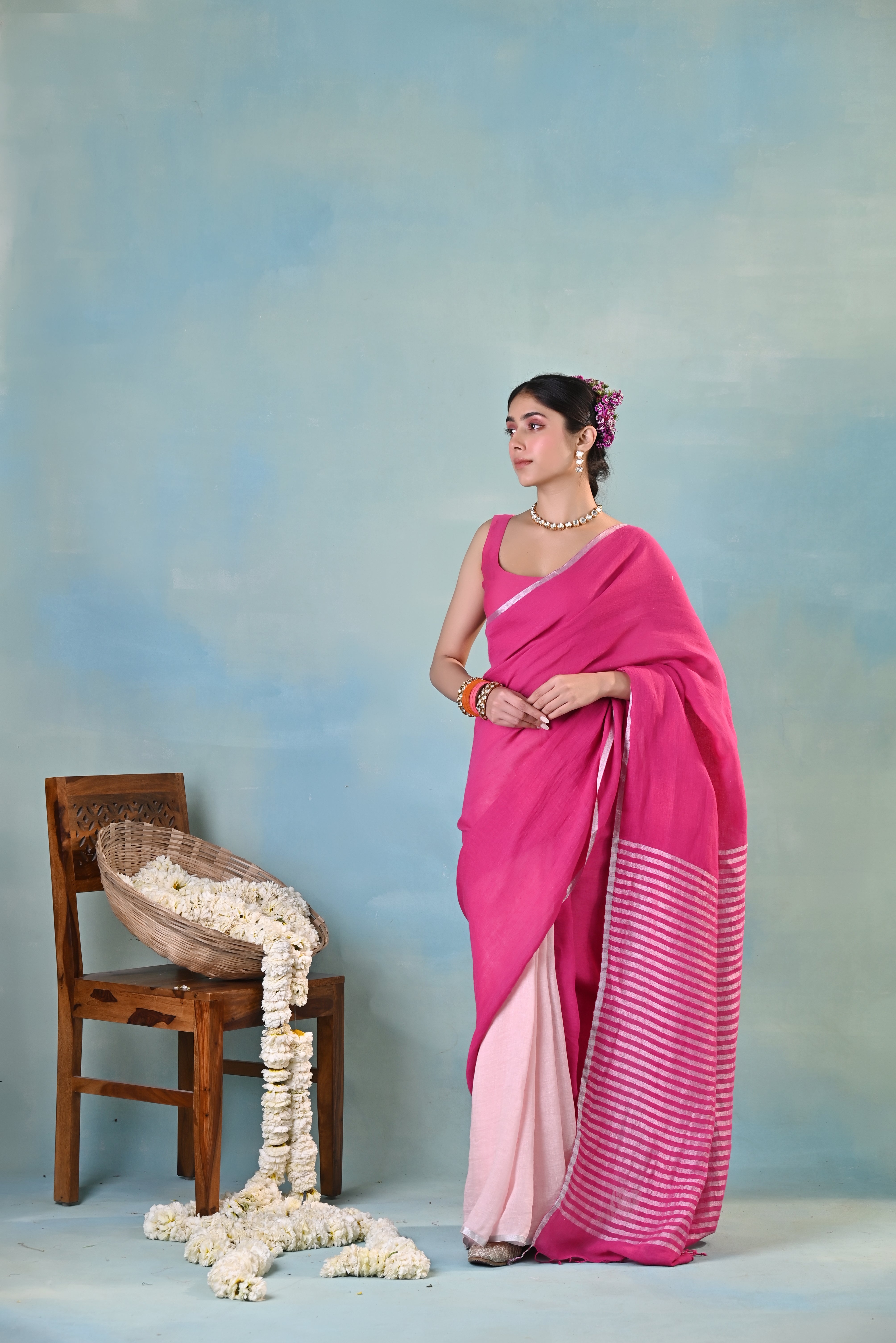 Kamla Linen Sari