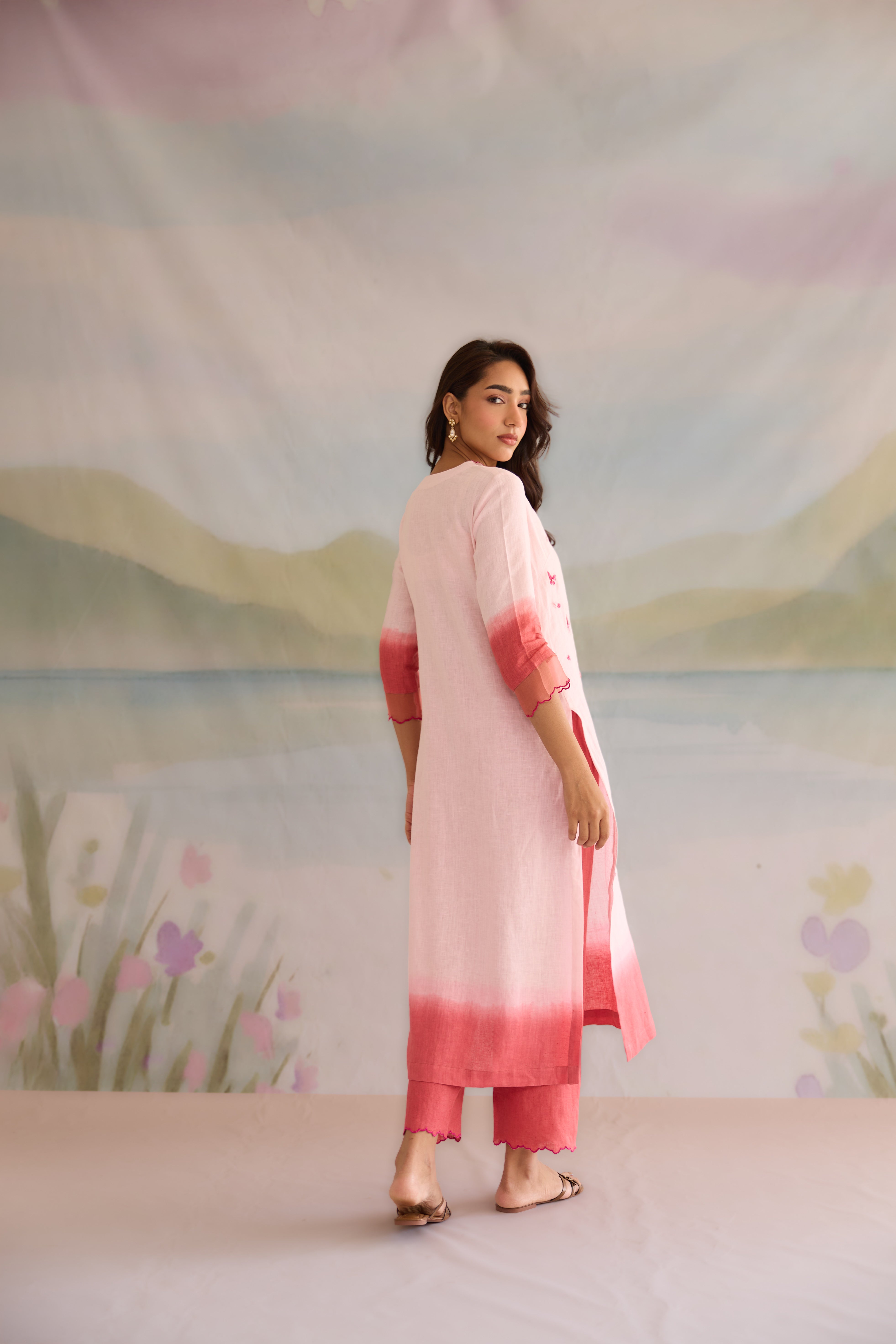 Titli Linen Kurta Set