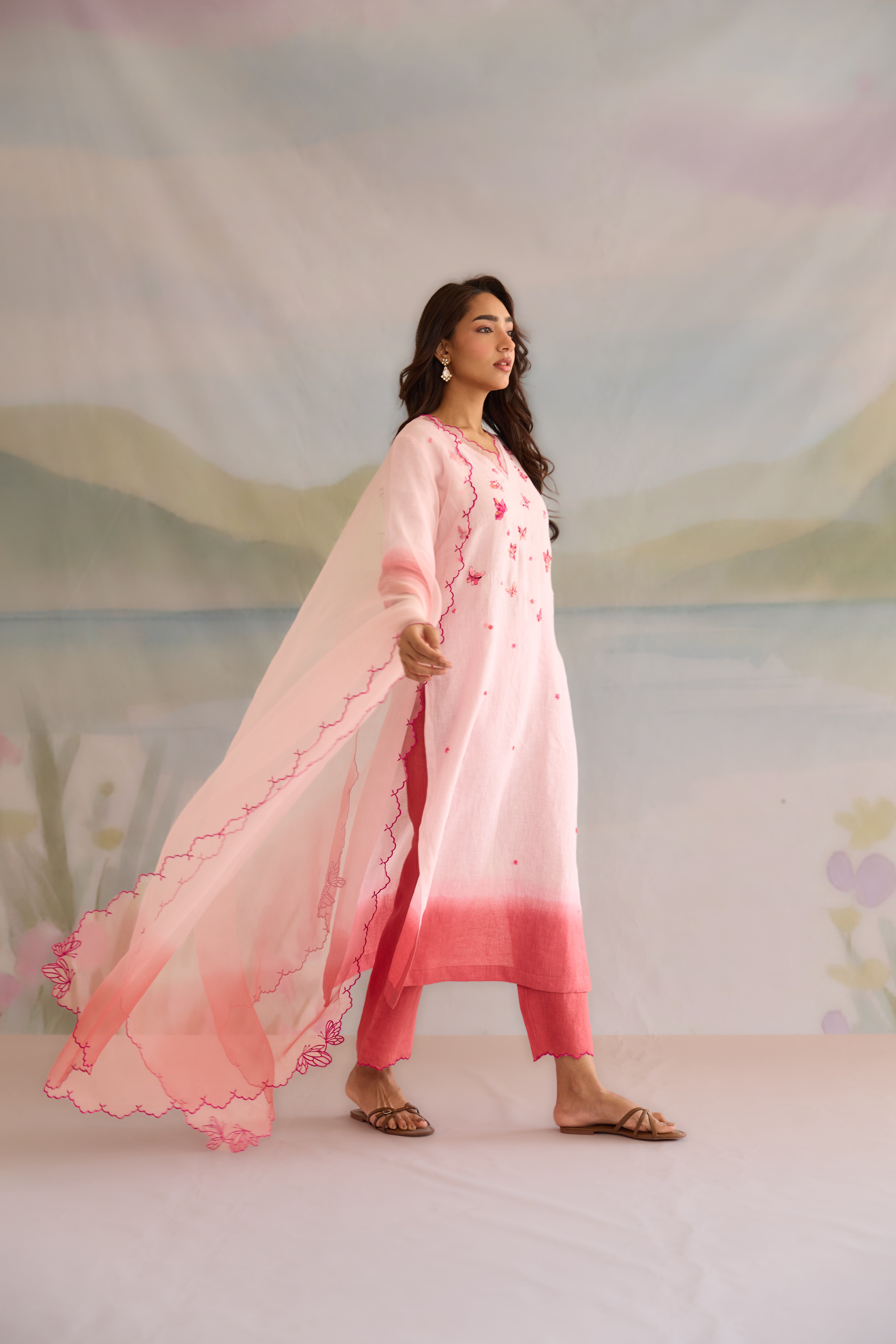 Titli Linen Kurta Set