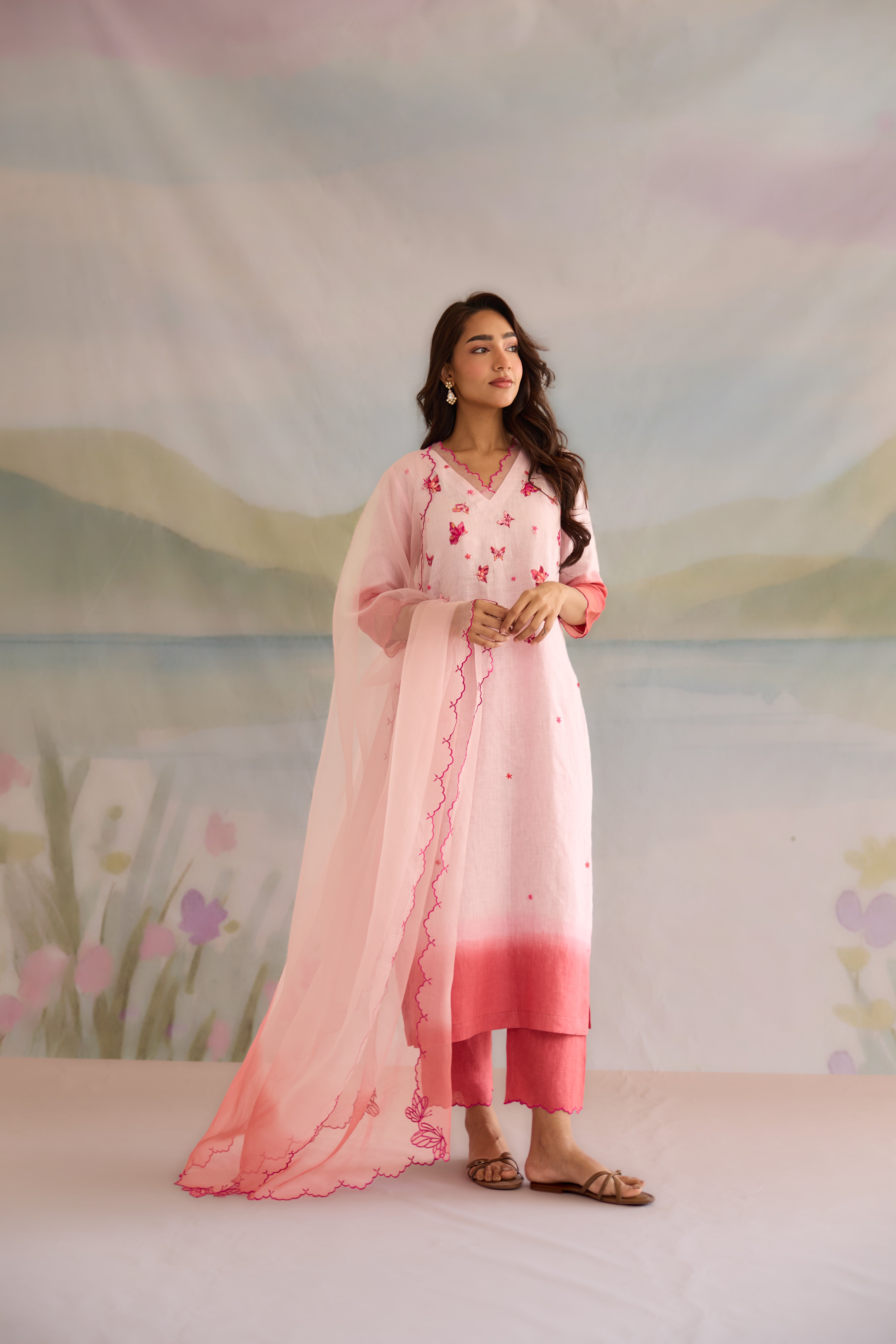 Titli Linen Kurta Set