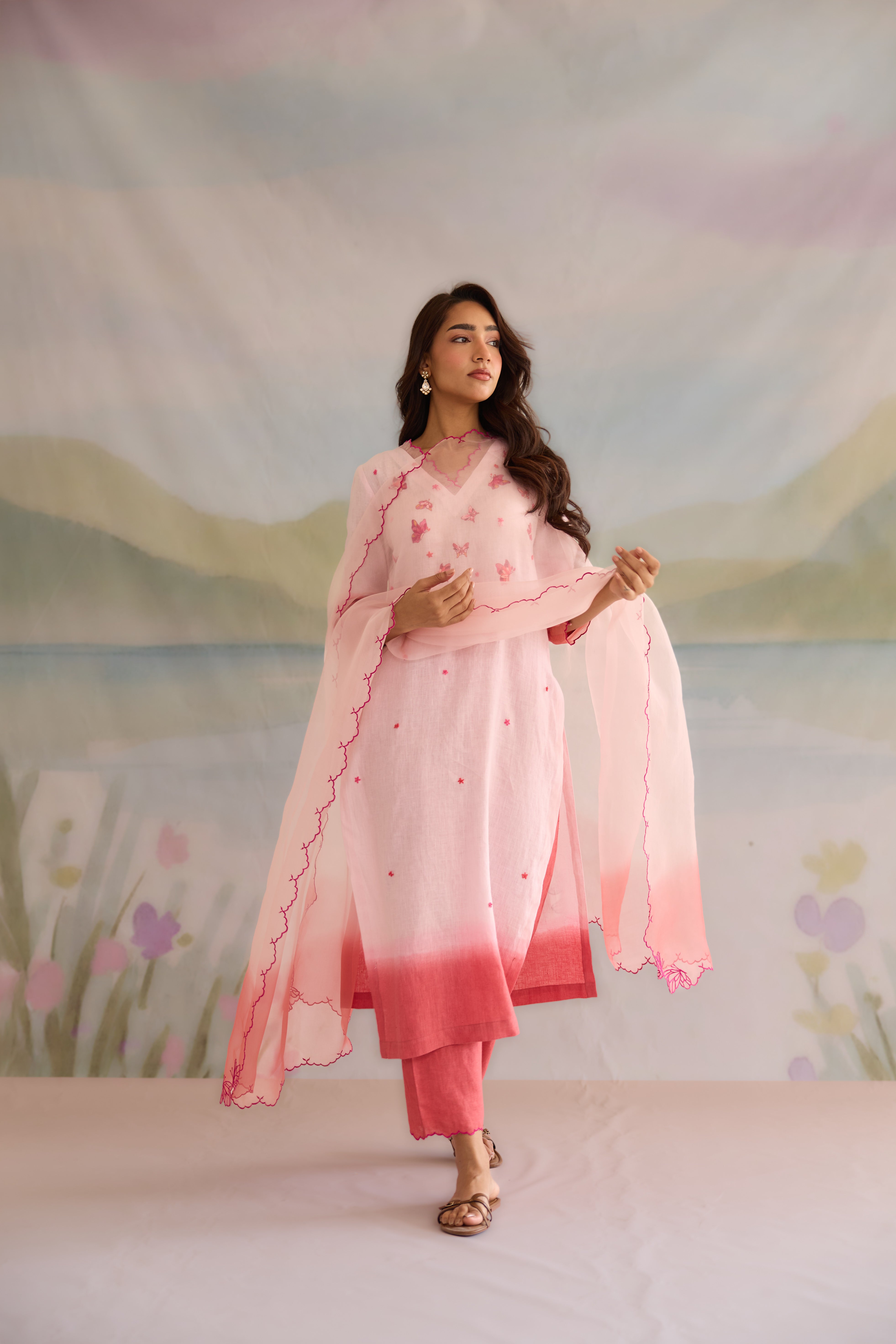 Titli Linen Kurta Set