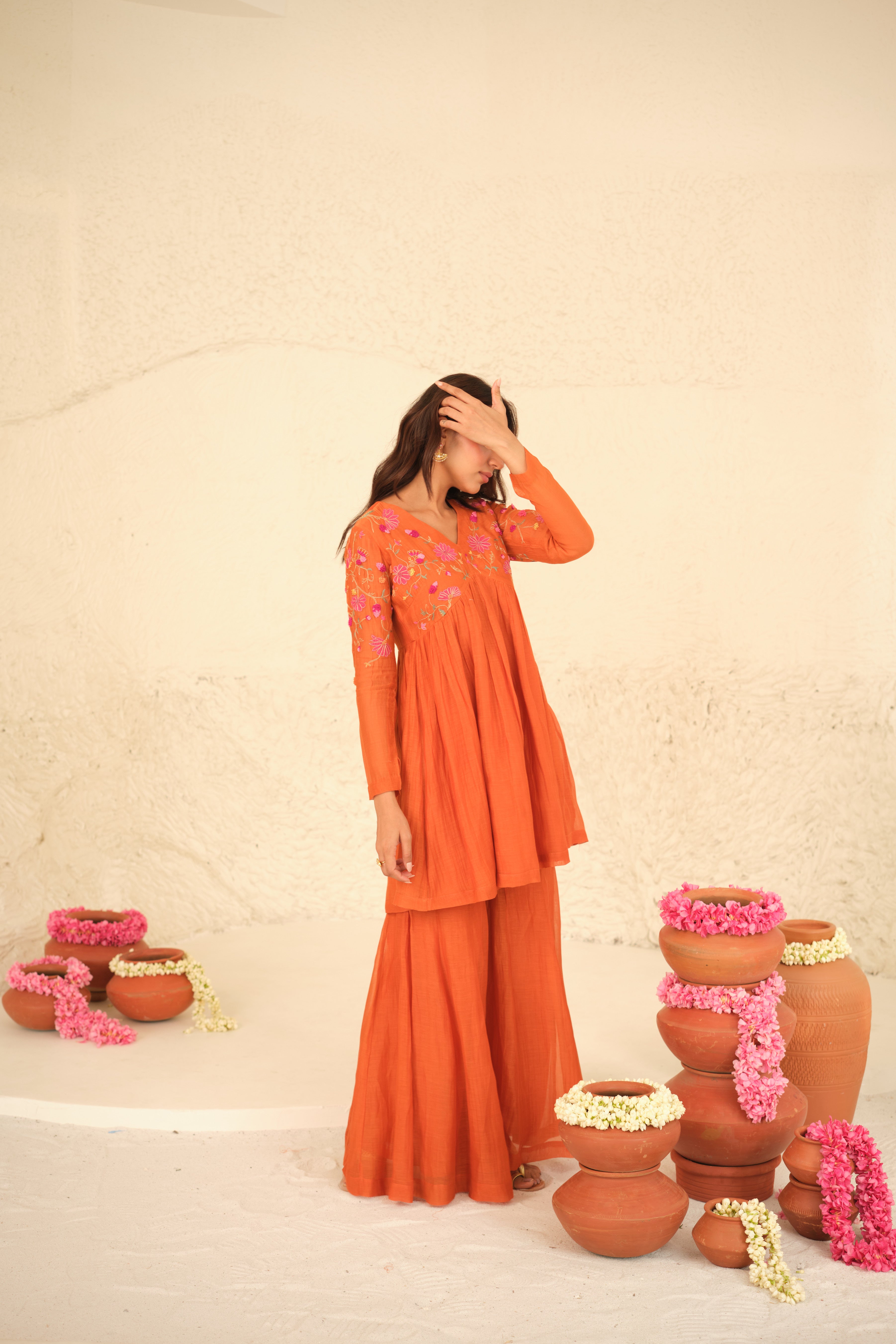 Niti Chanderi Kurta Set