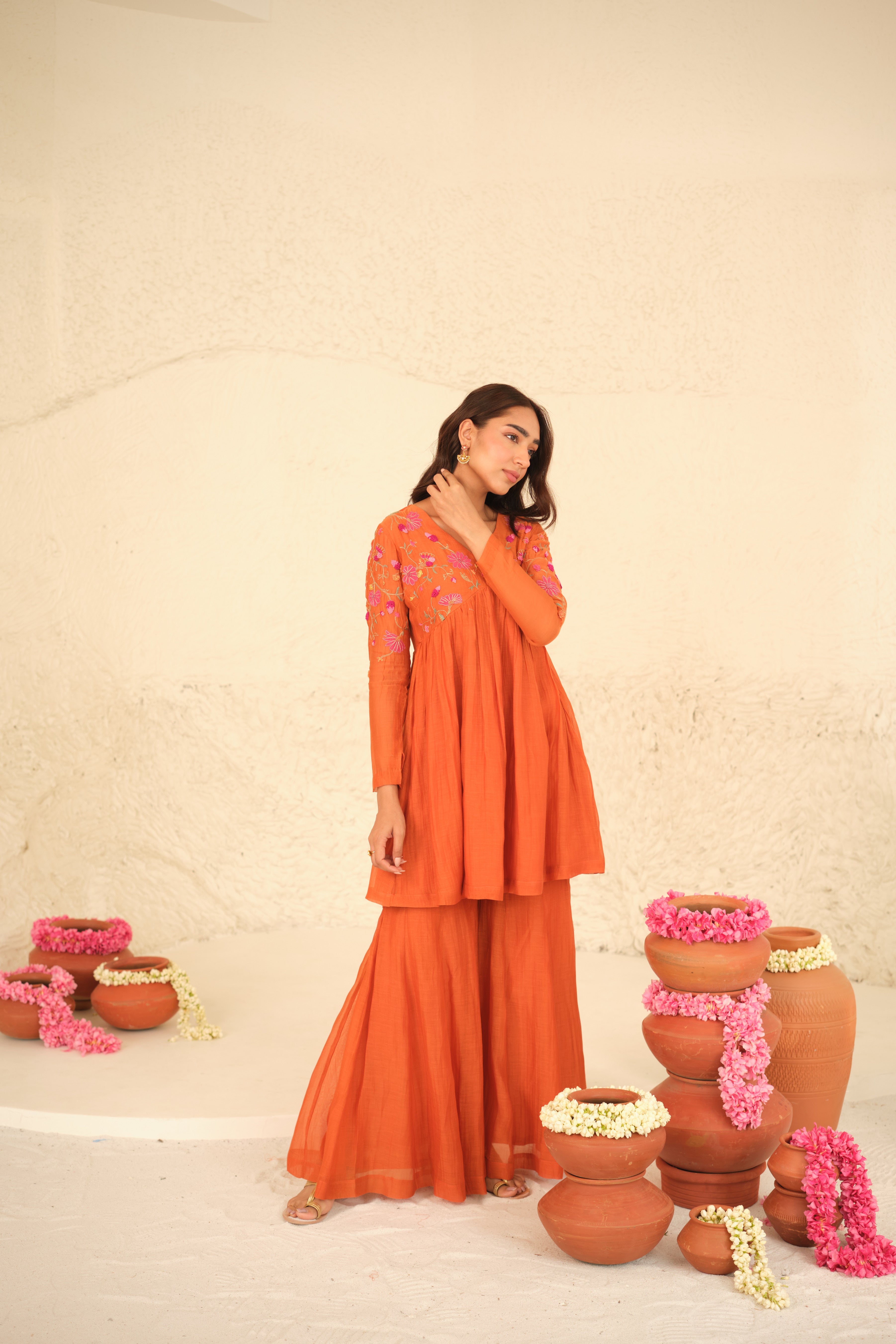 Niti Chanderi Kurta Set