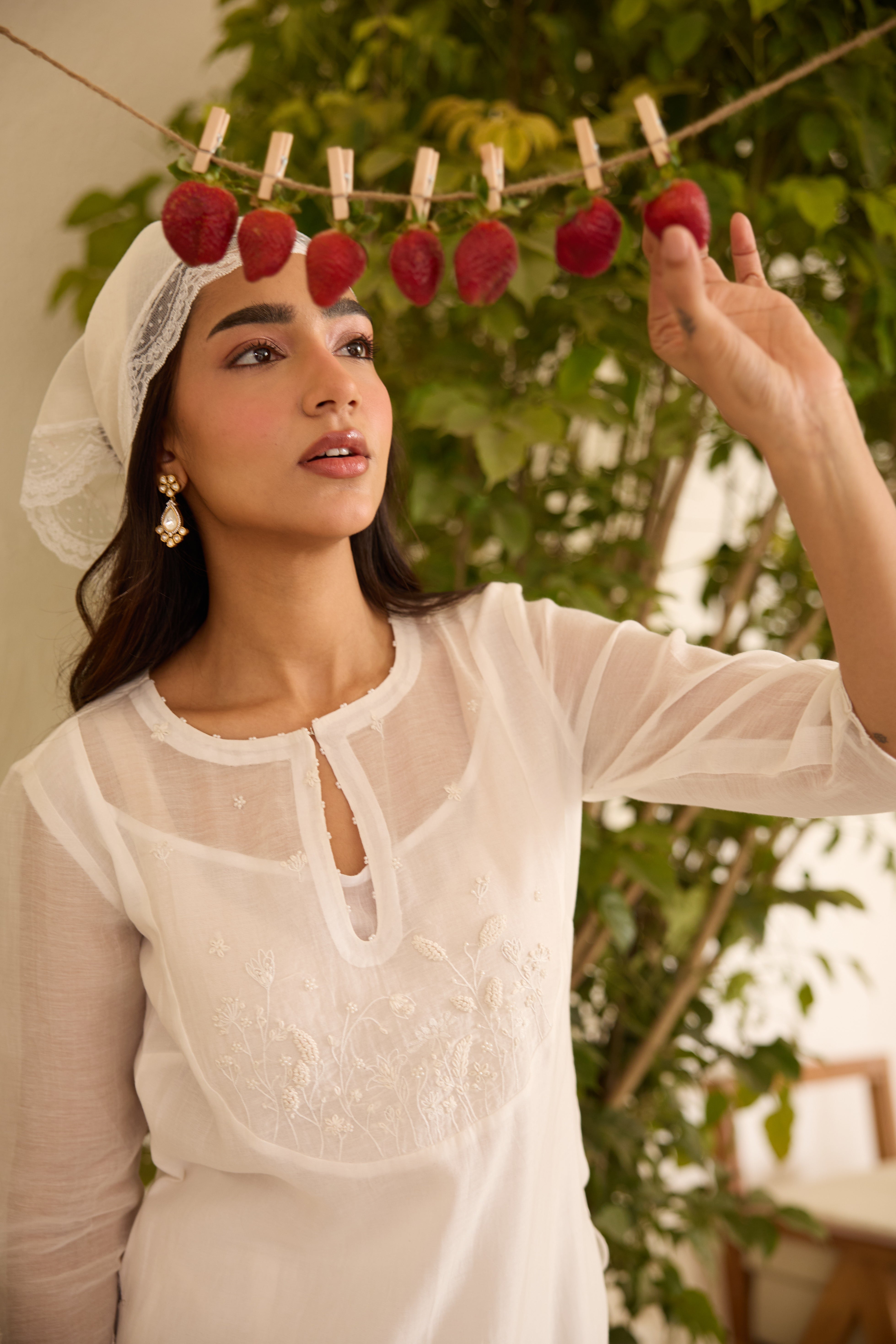 Mishri Chanderi Kurta Set