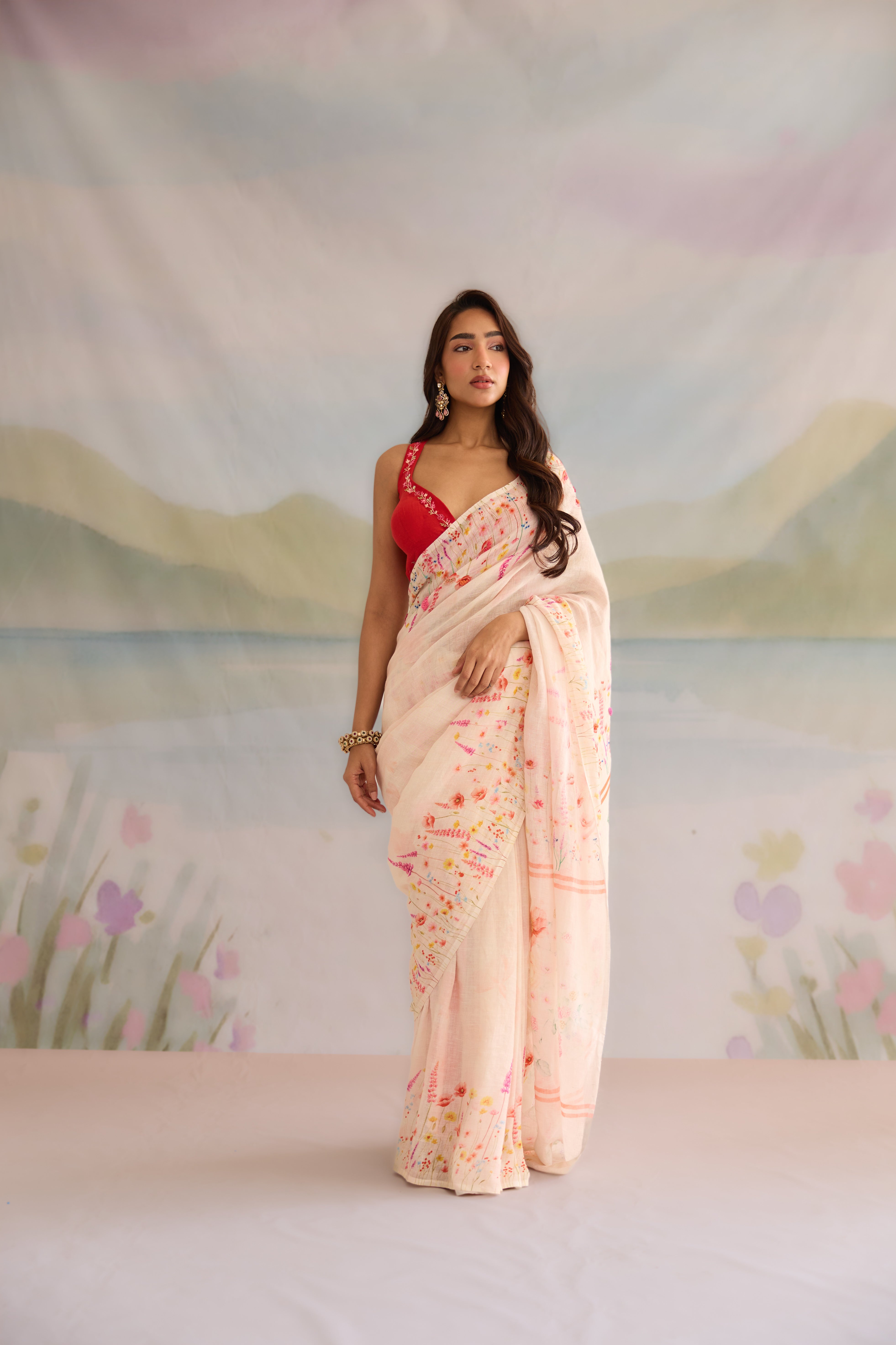 Kusum Linen Sari