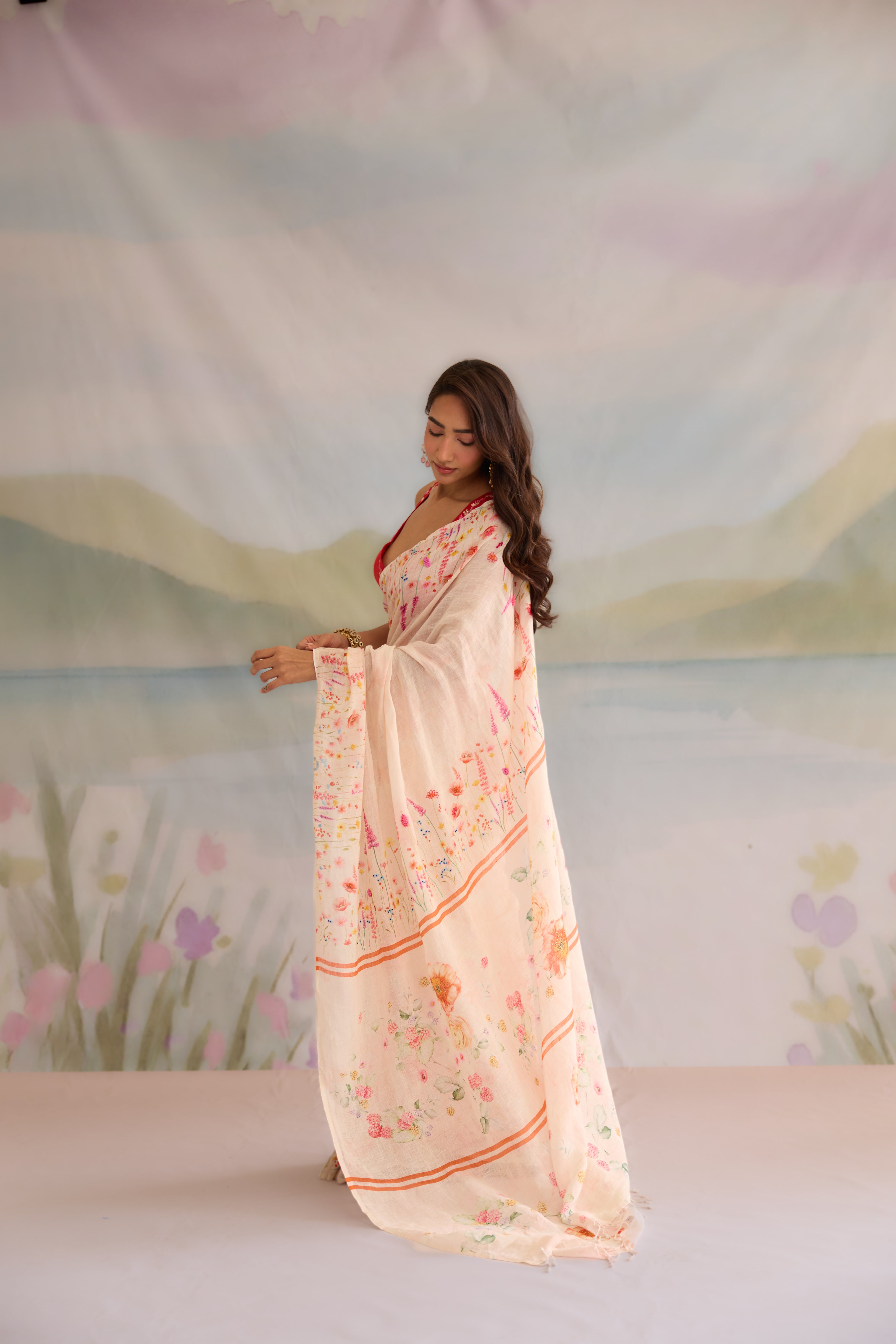 Kusum Linen Sari