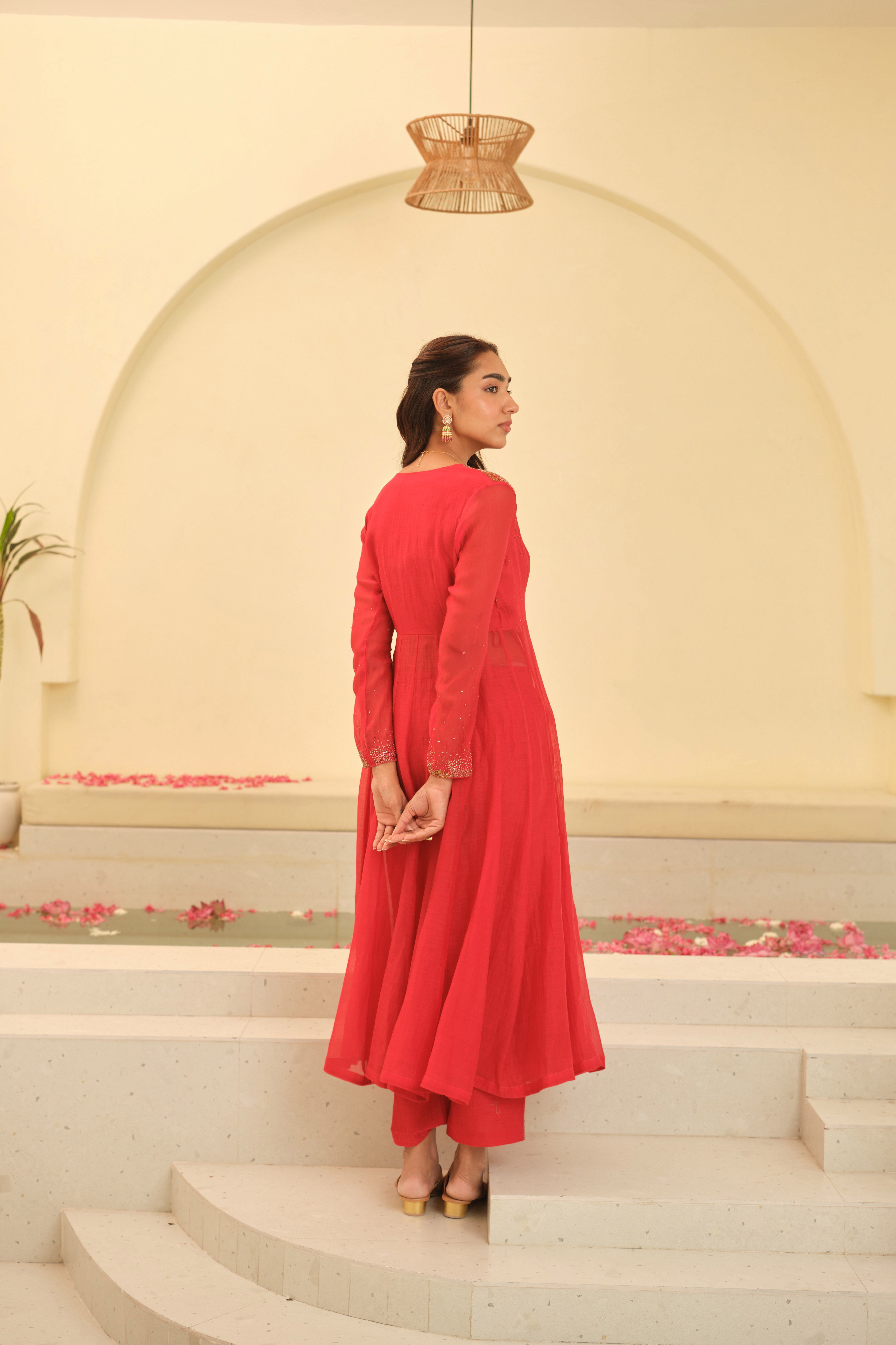 Maya Chanderi Kurta Set