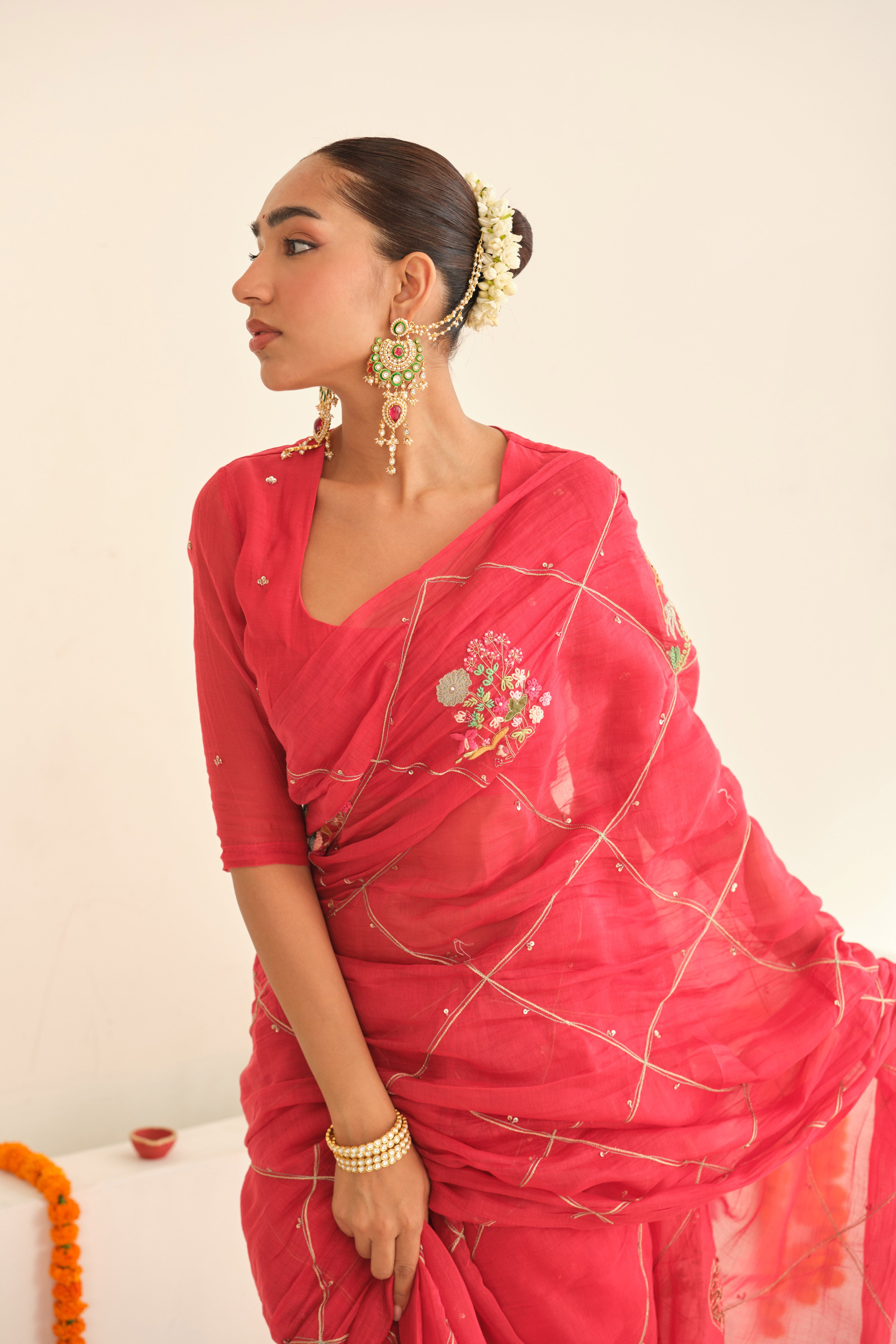 Maya Chanderi Sari