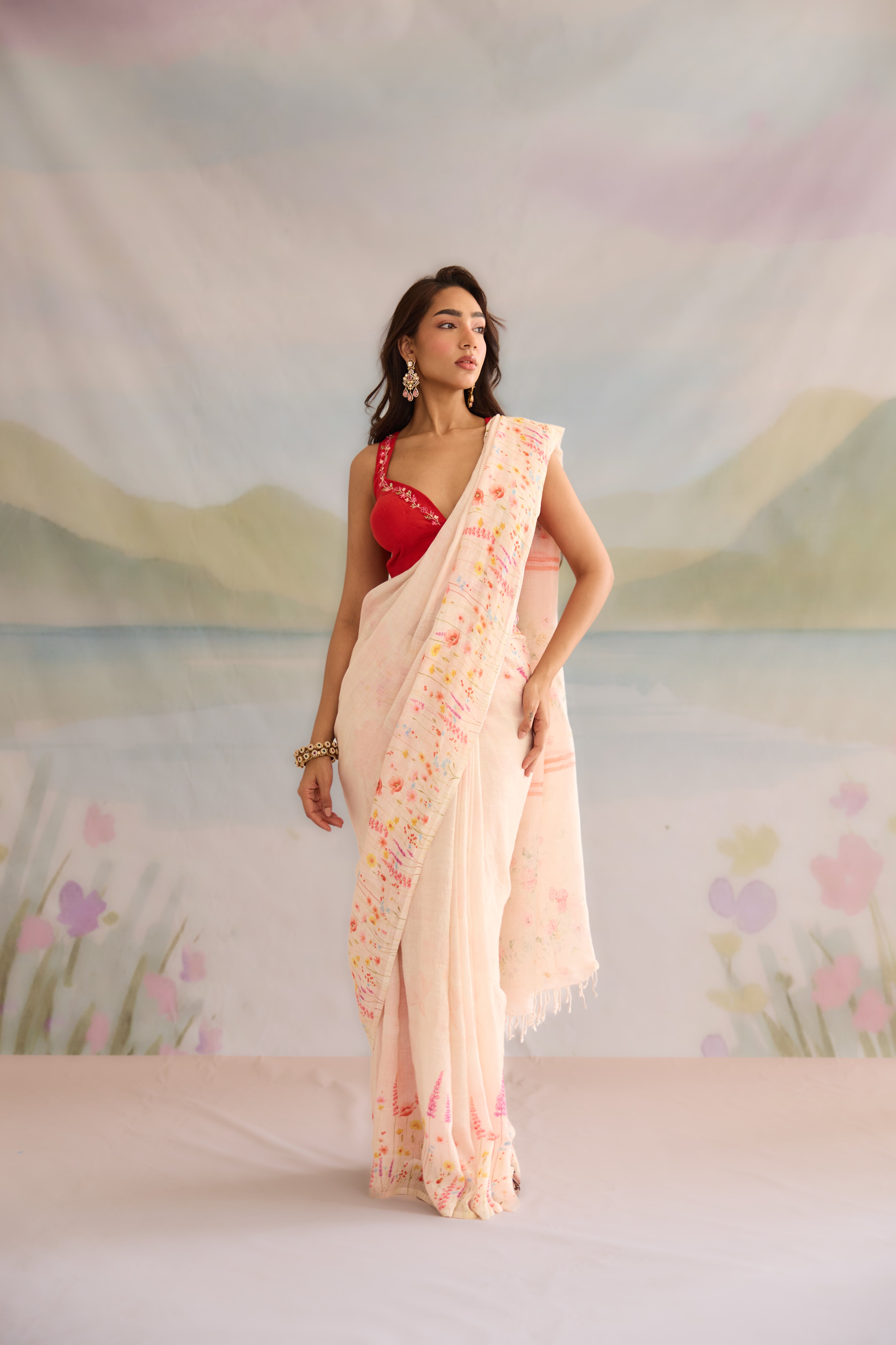 Kusum Linen Sari