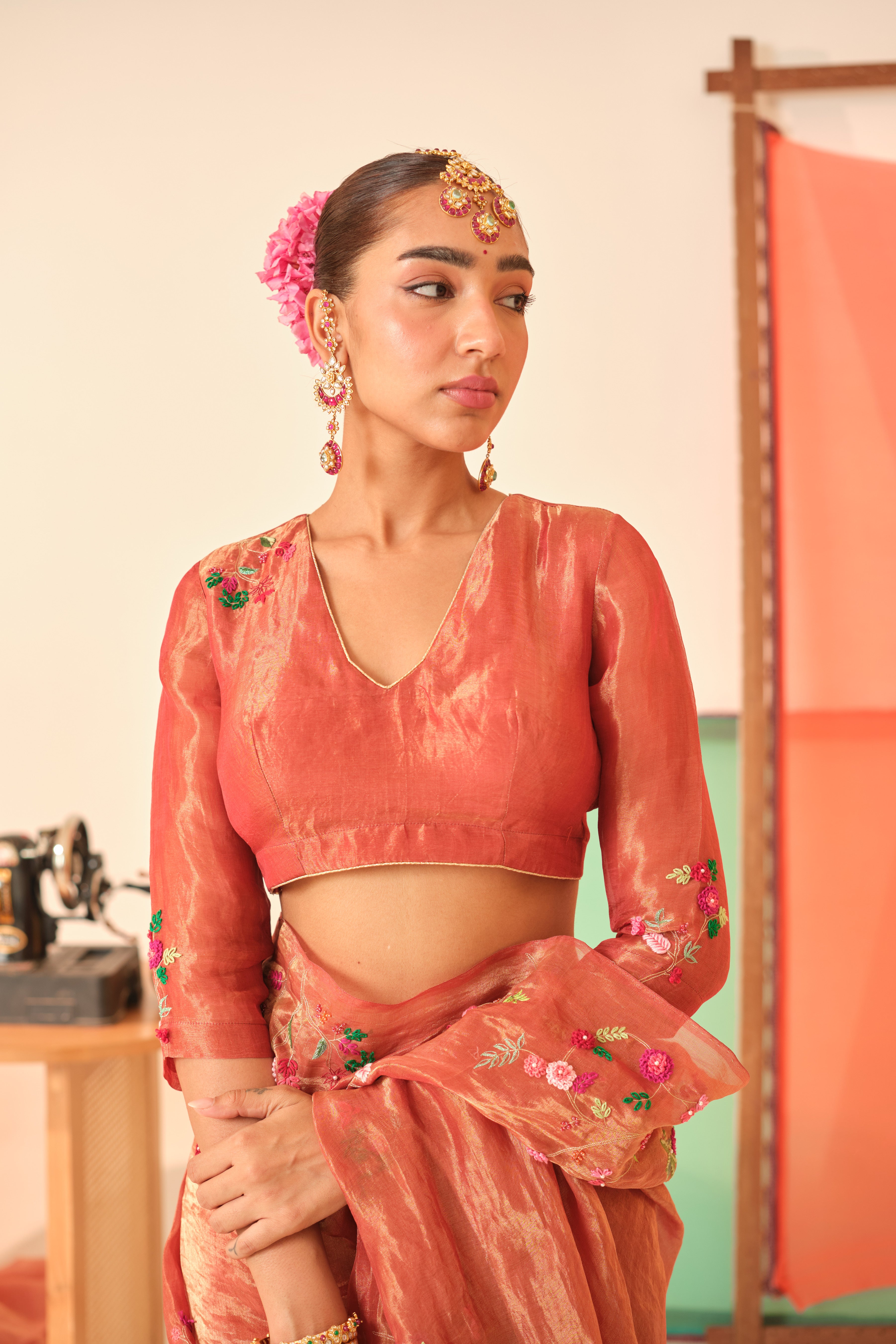 Anandi Silk Tissue Blouse