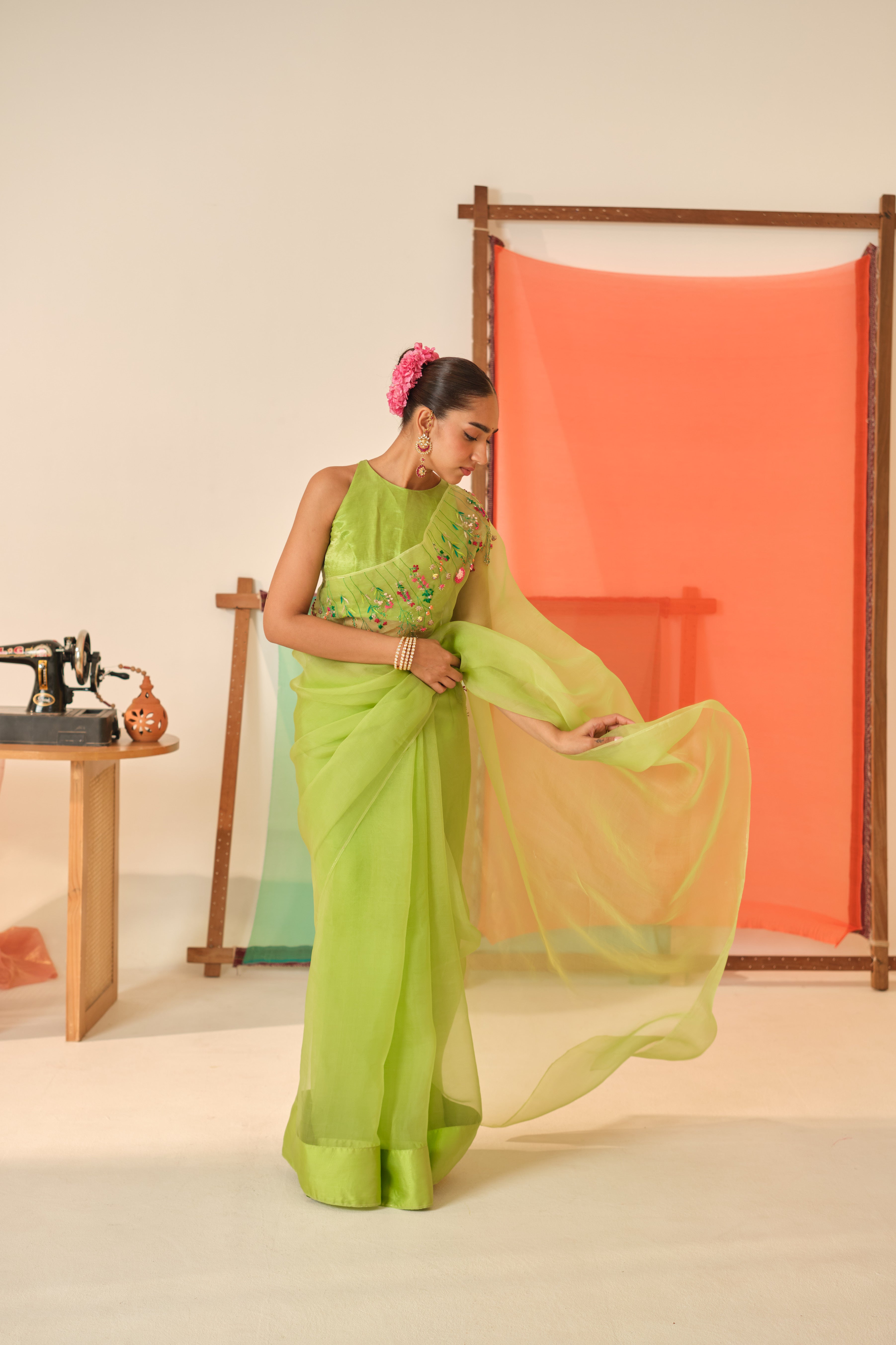 Surbhi Silk Orgnaza Sari