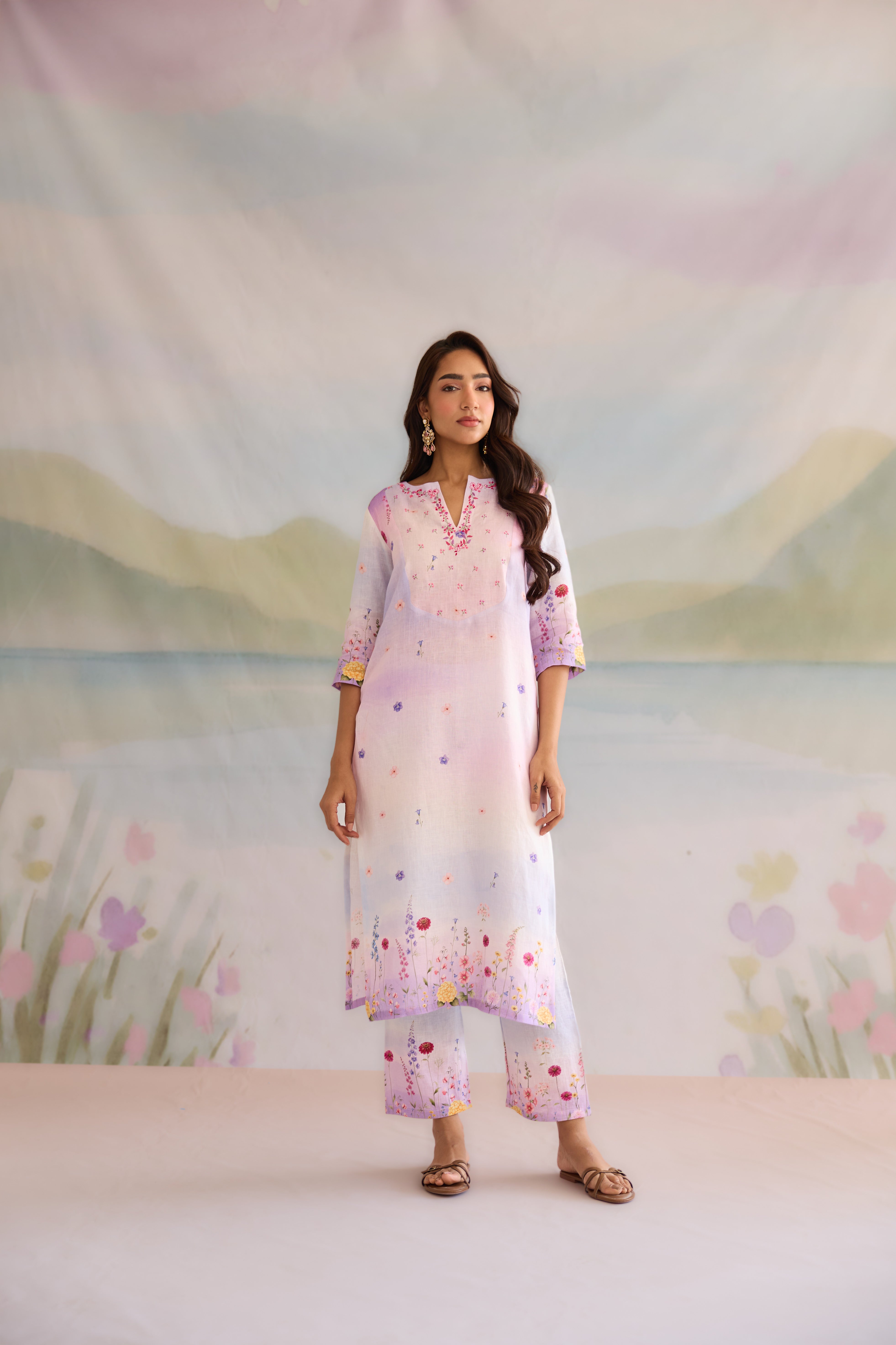 Bahar Linen Kurta Set