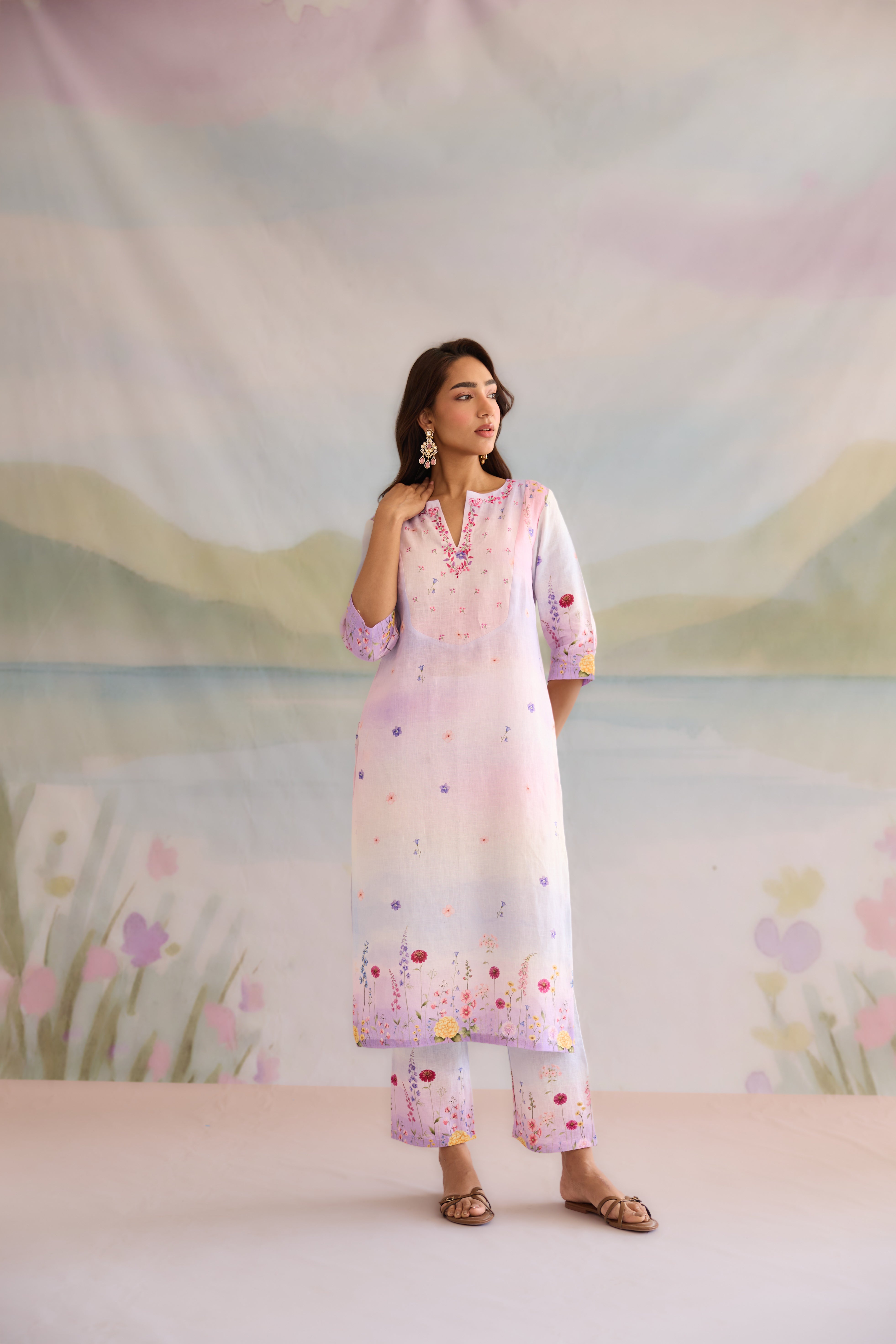 Bahar Linen Kurta Set