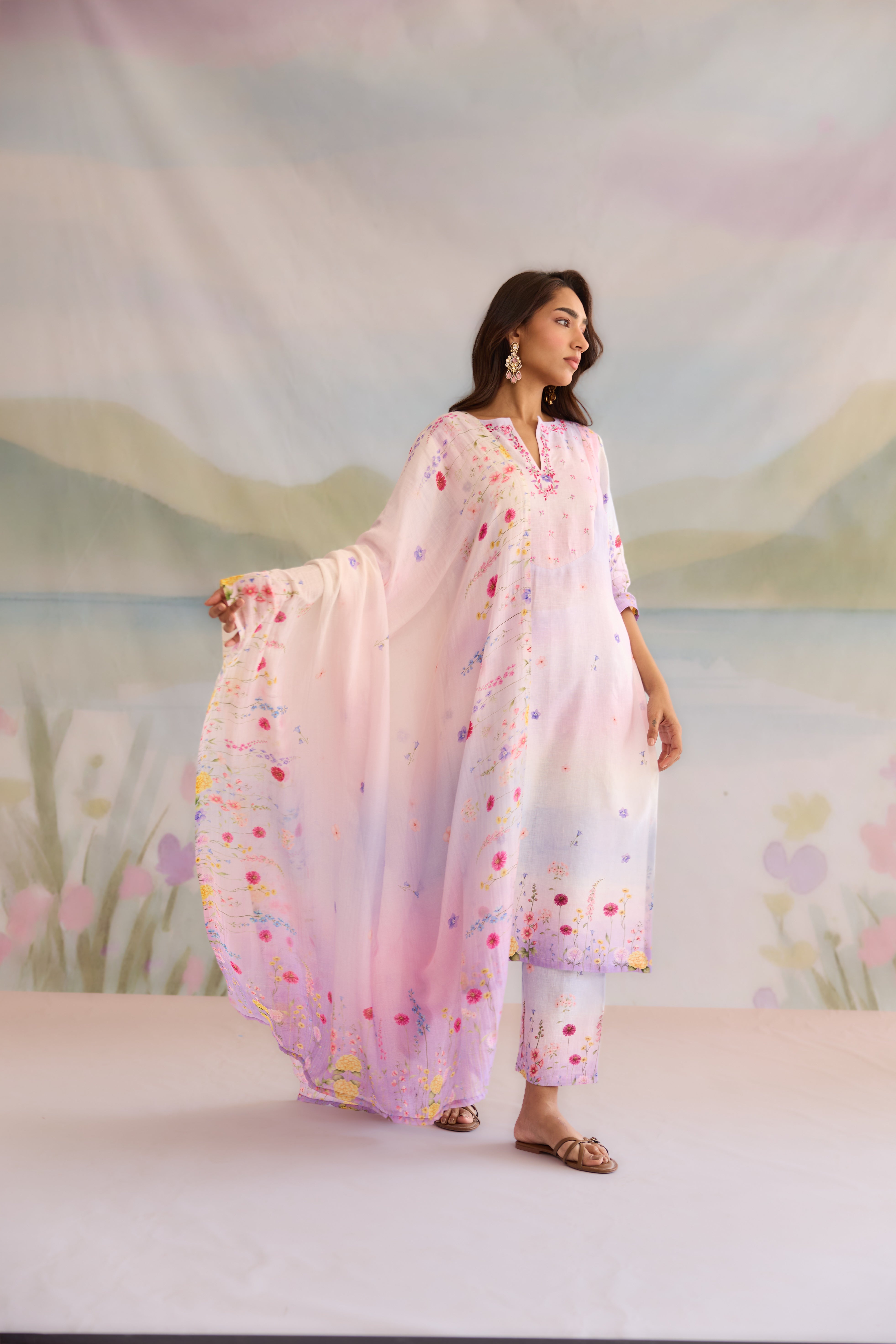 Bahar Linen Kurta Set