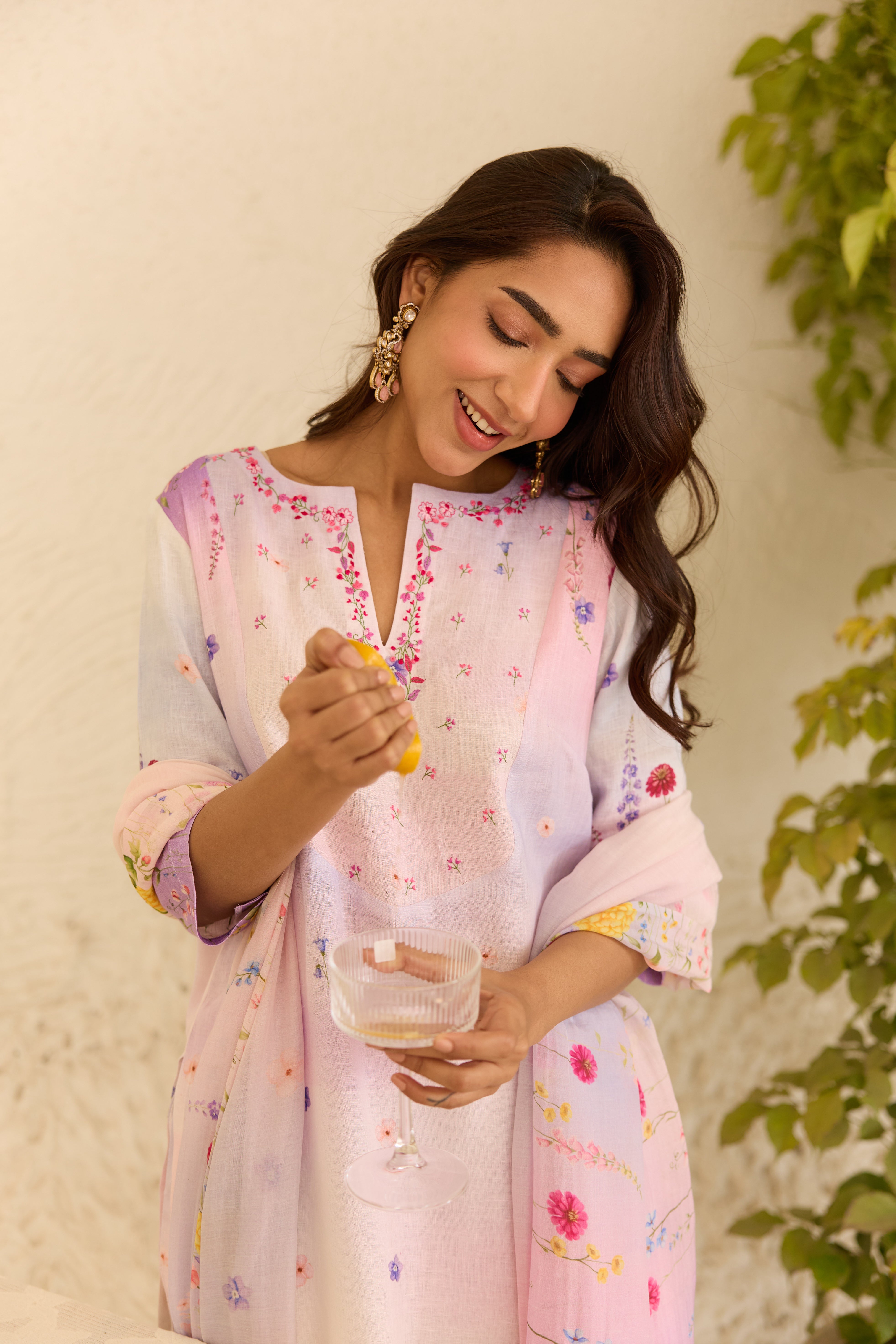 Bahar Linen Kurta Set
