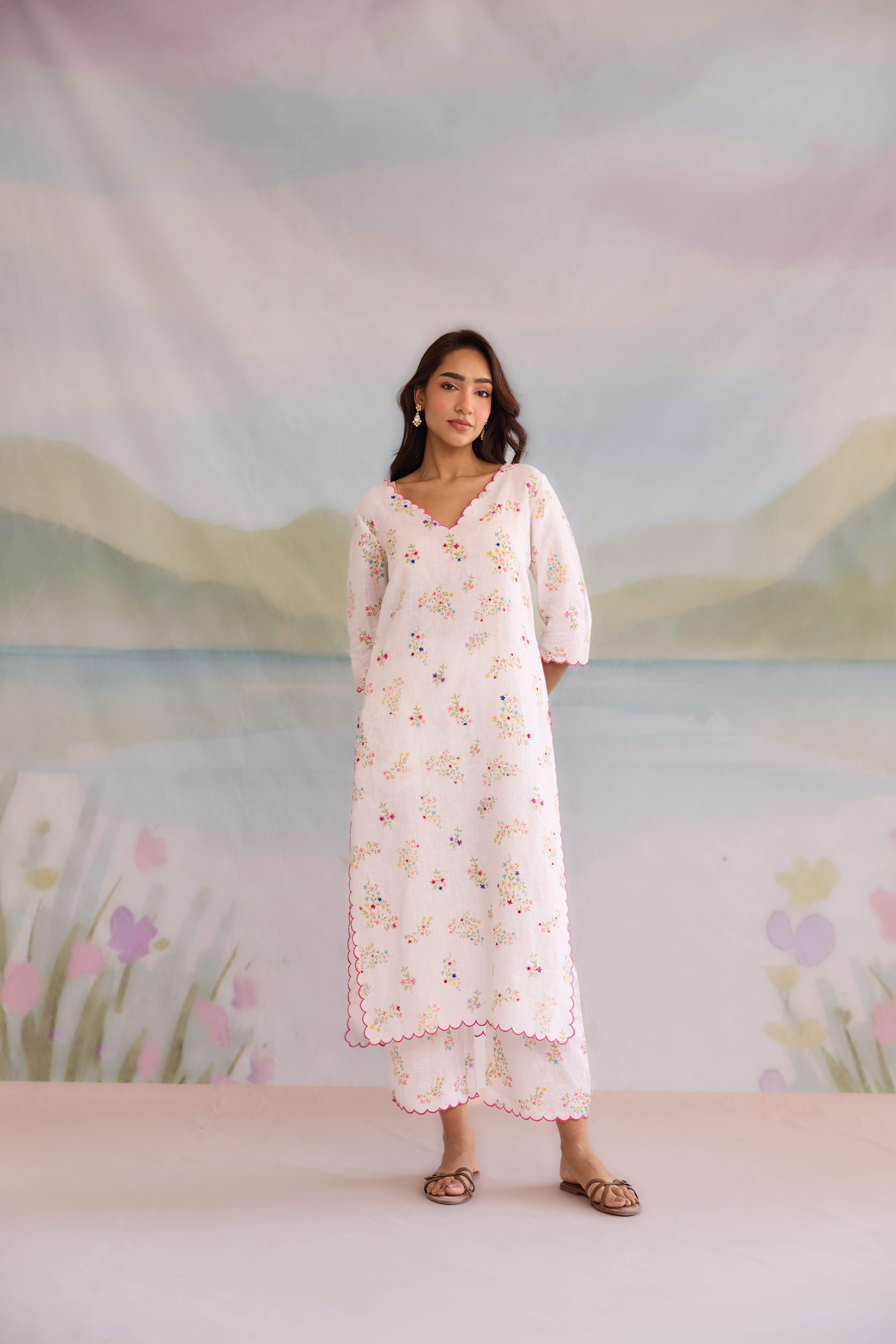Safa Linen Kurta Set