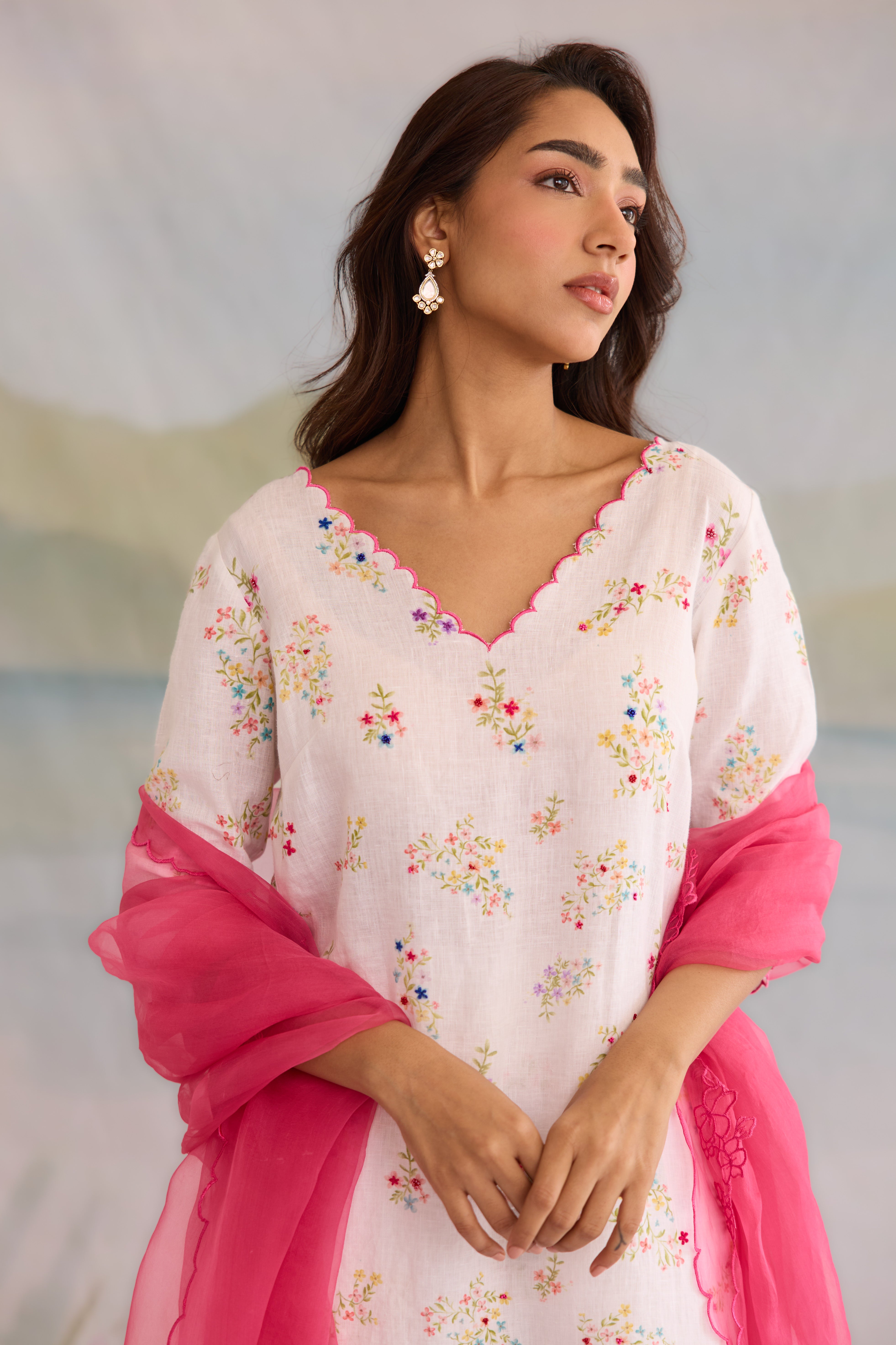 Safa Linen Kurta Set
