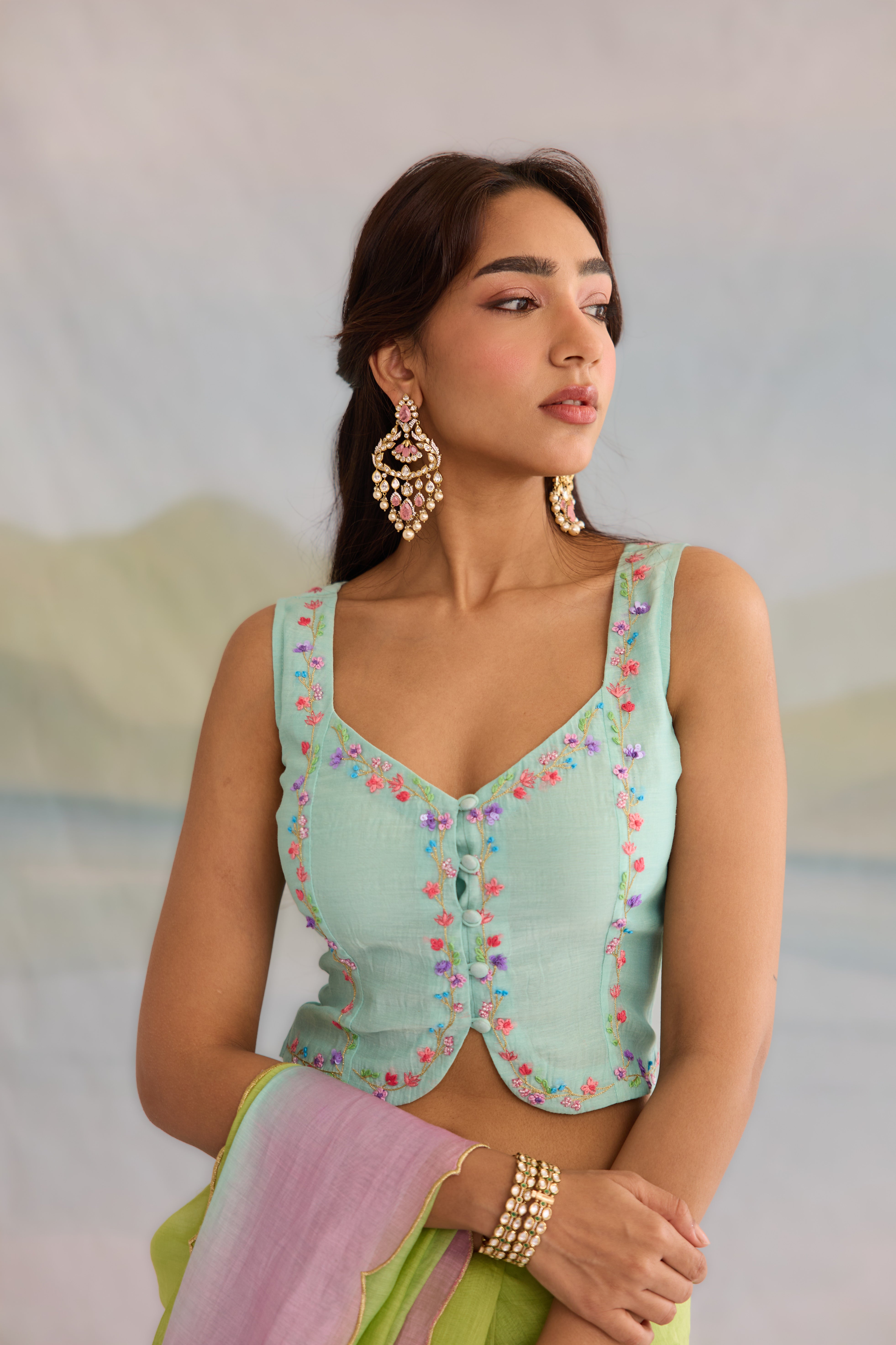 Nazam Chanderi Blouse