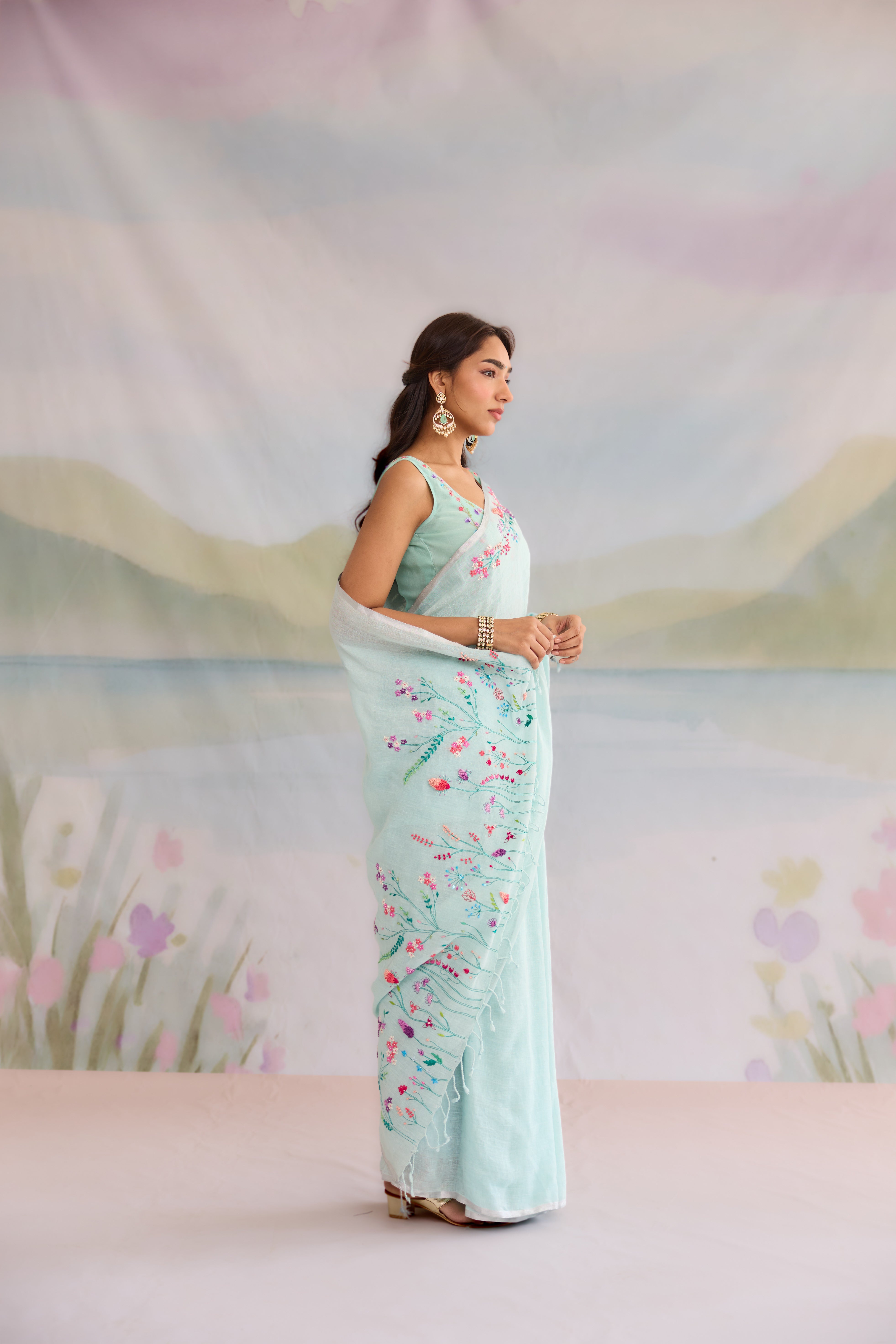 Sargam Linen Sari