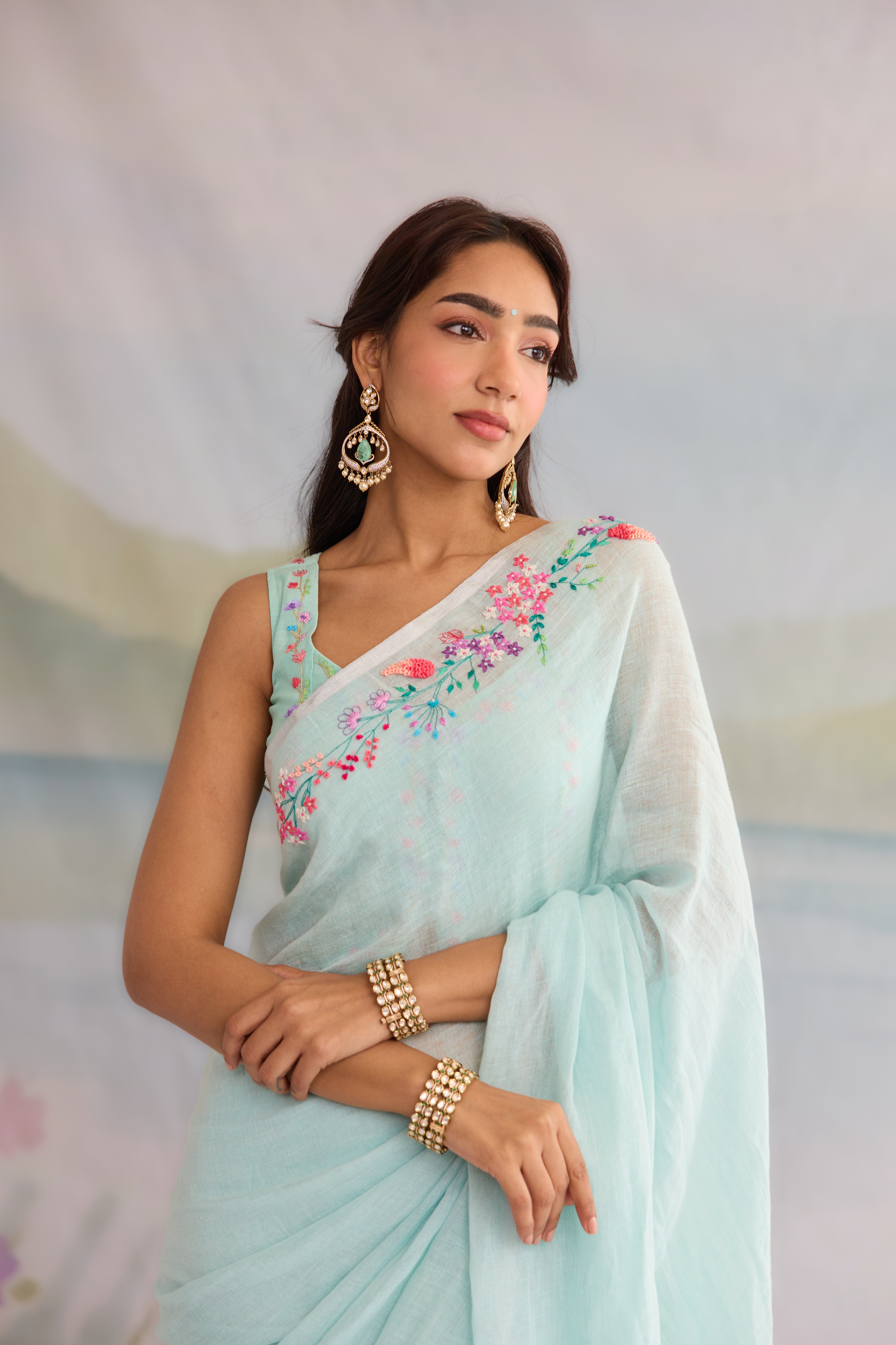 Sargam Linen Sari