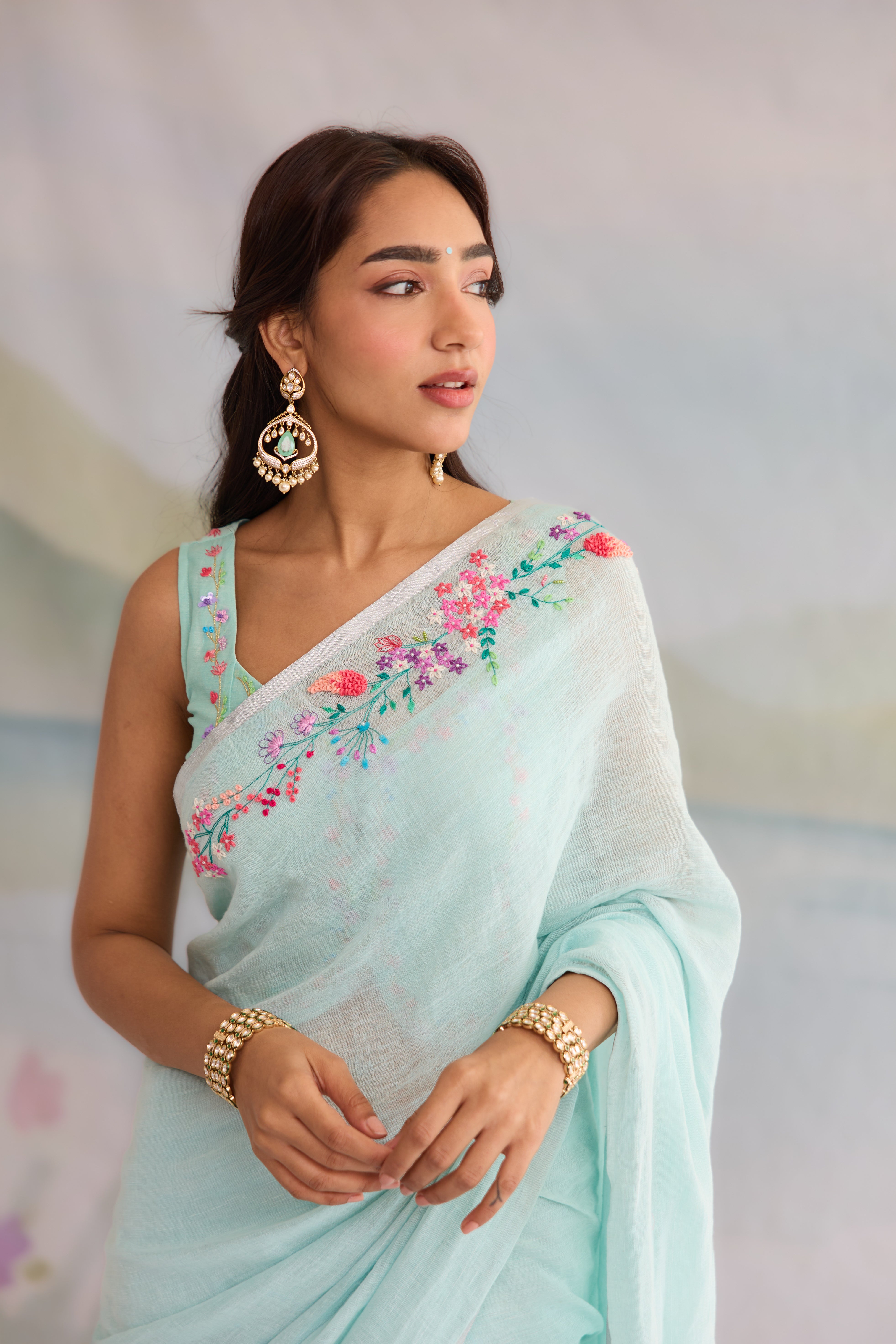 Sargam Linen Sari