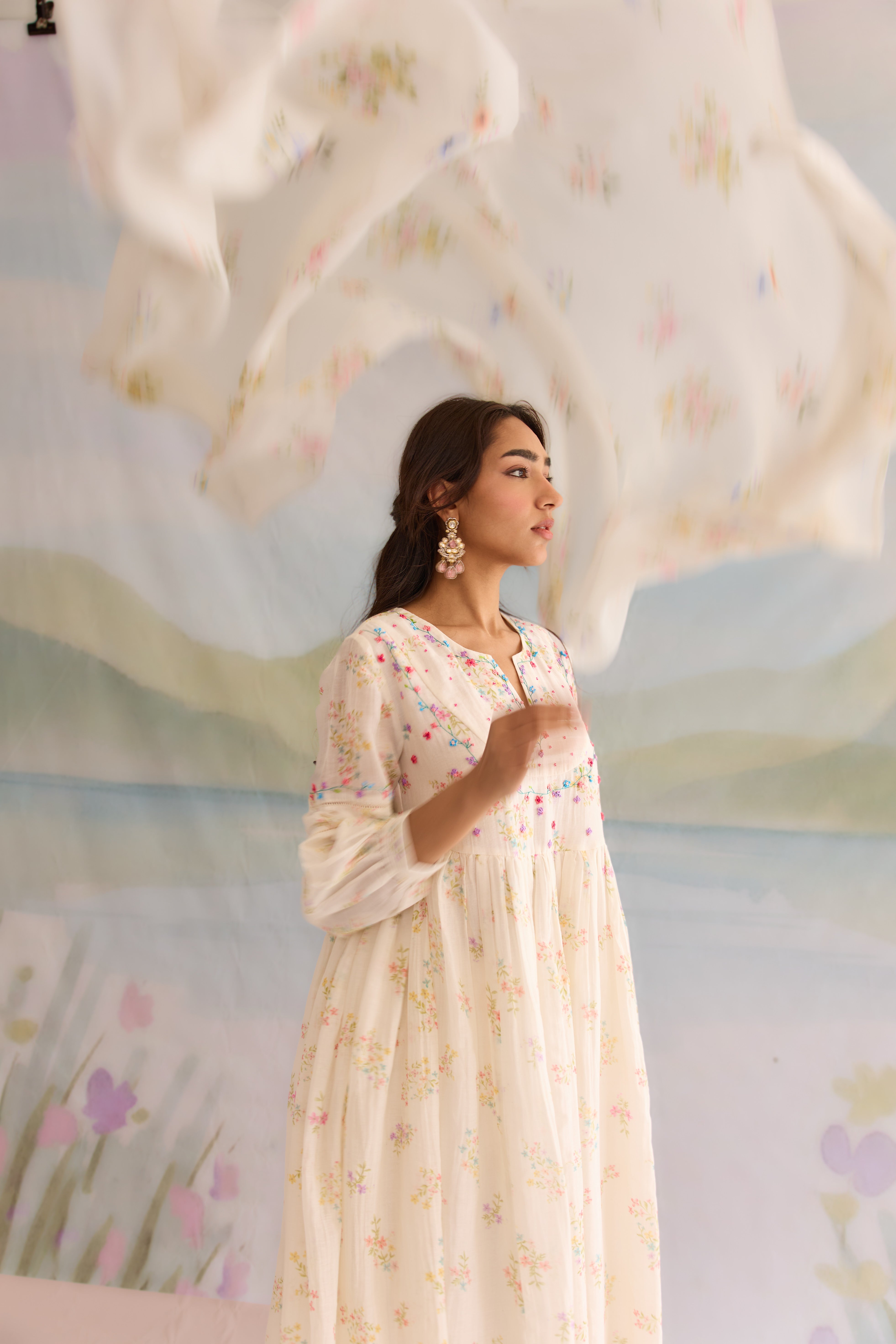 Afreen Chanderi Kurta Set