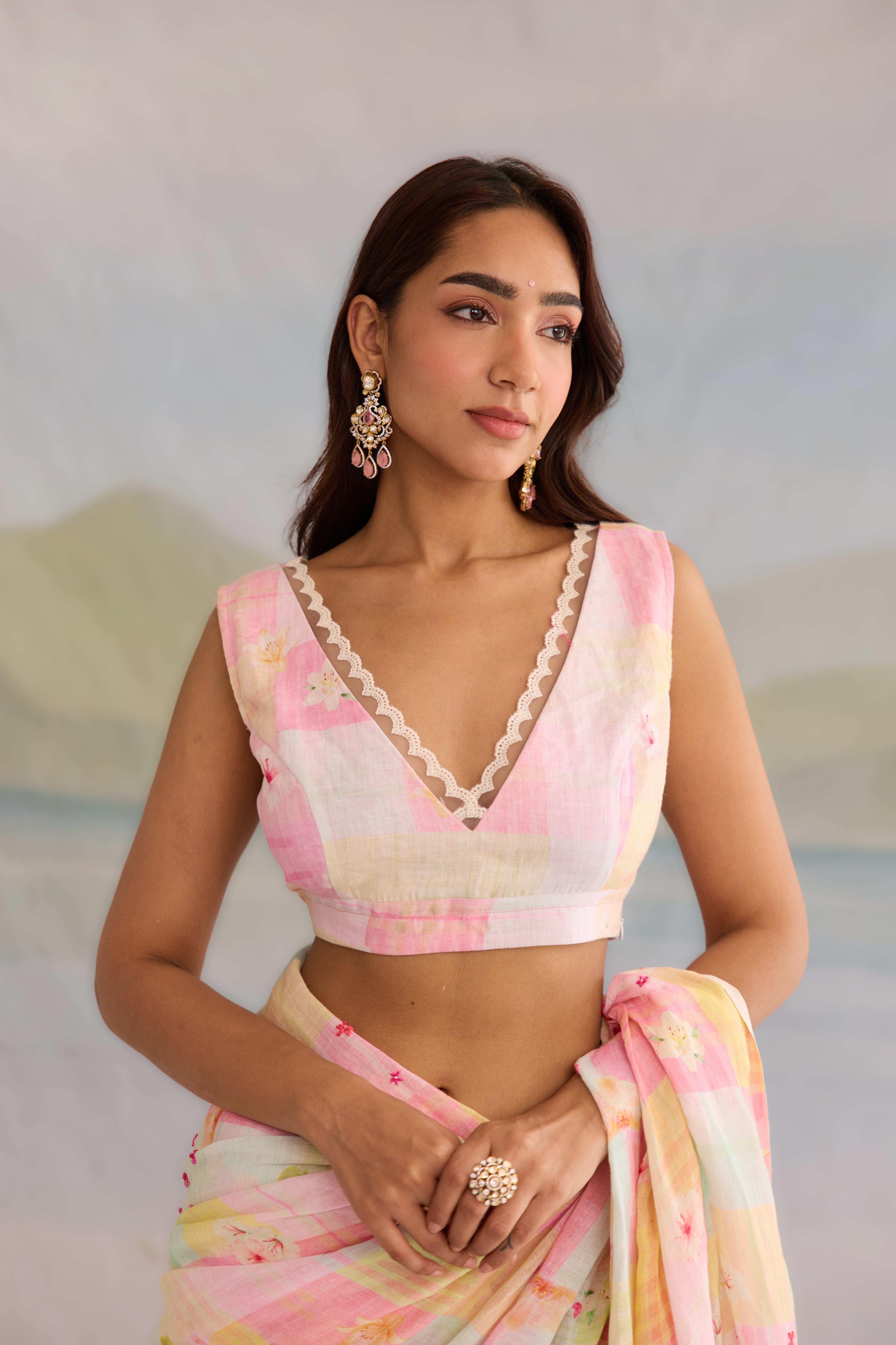 Jalpari Linen Blouse