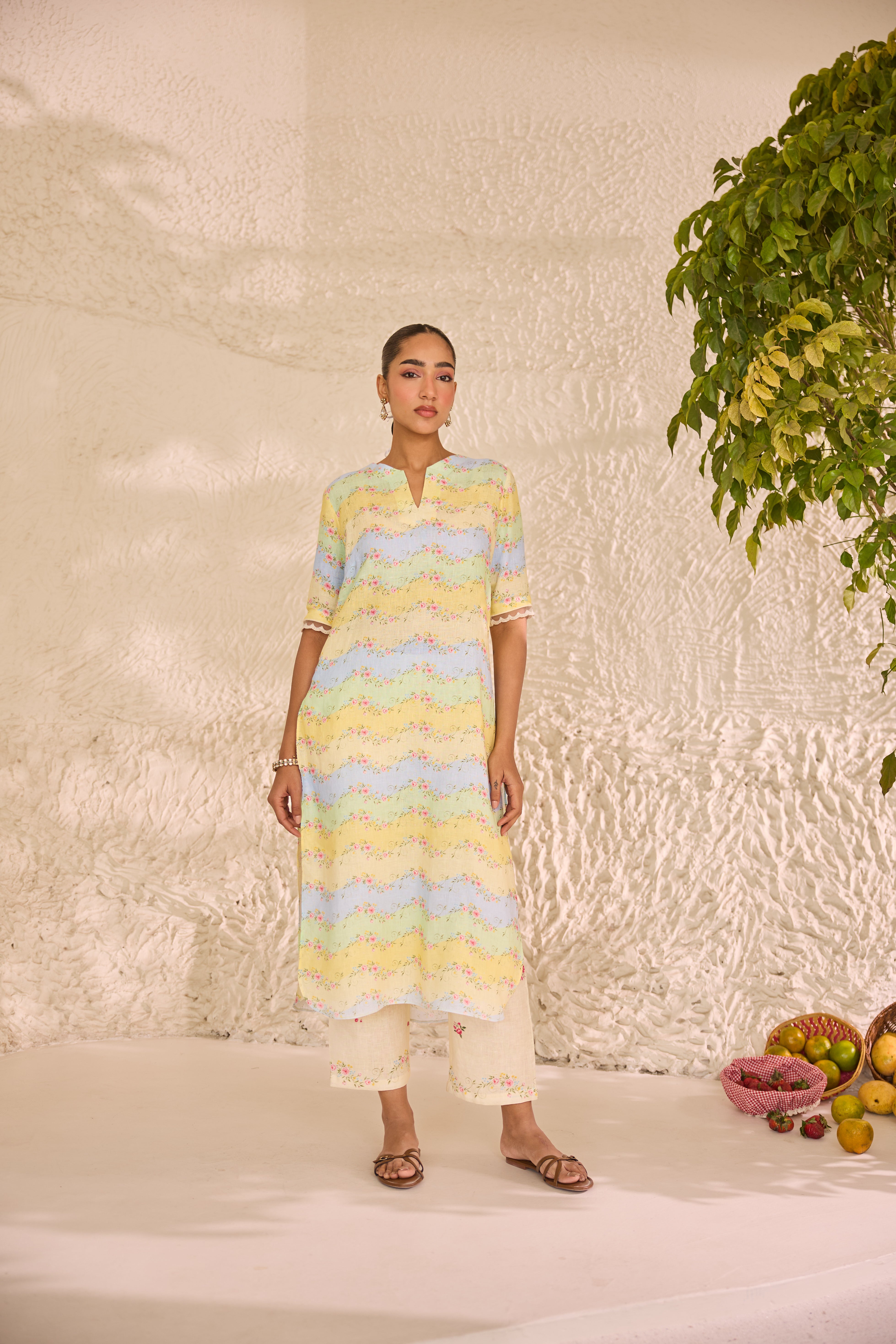 Nitya Linen Kurta Set