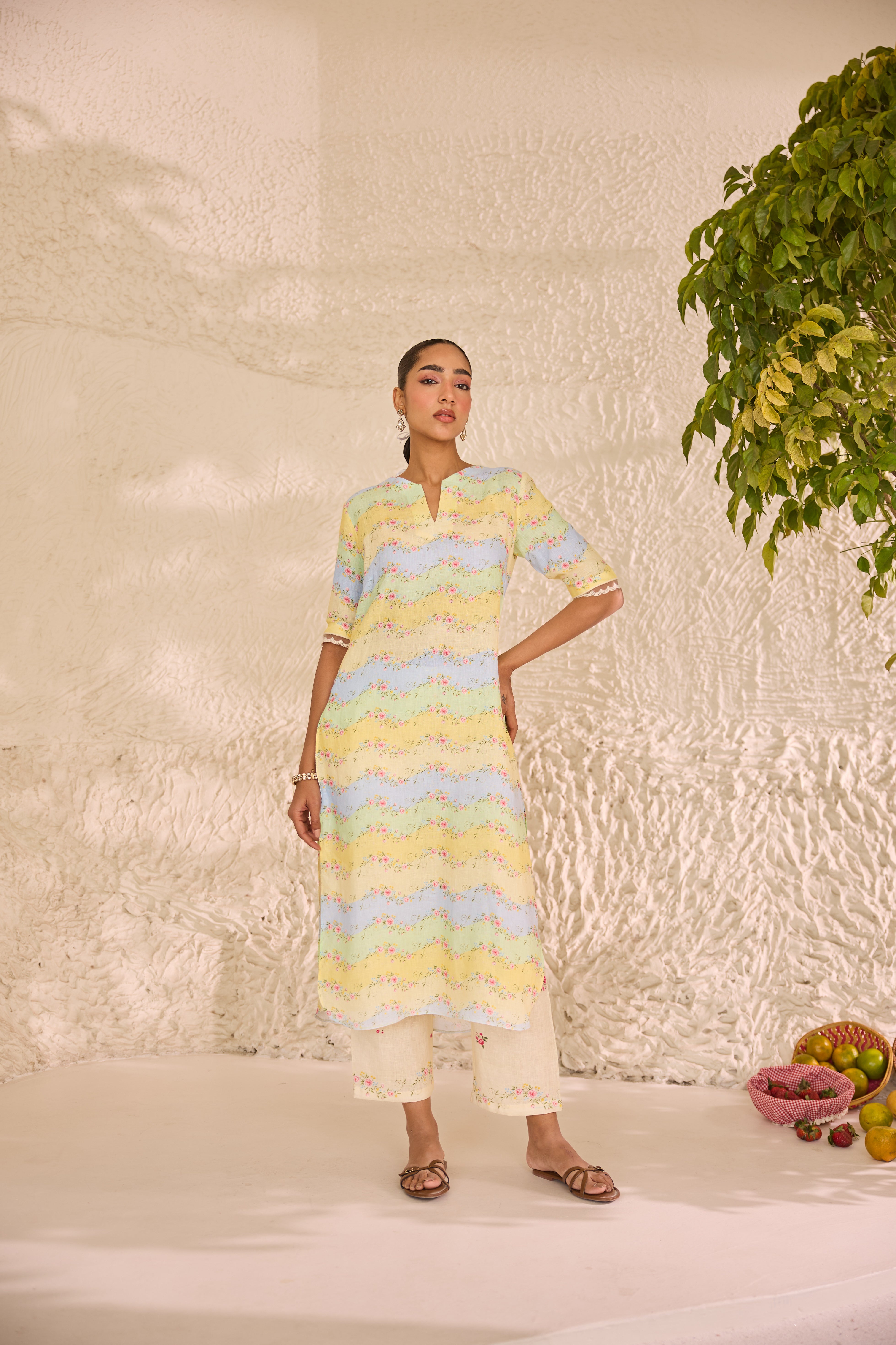 Nitya Linen Kurta Set