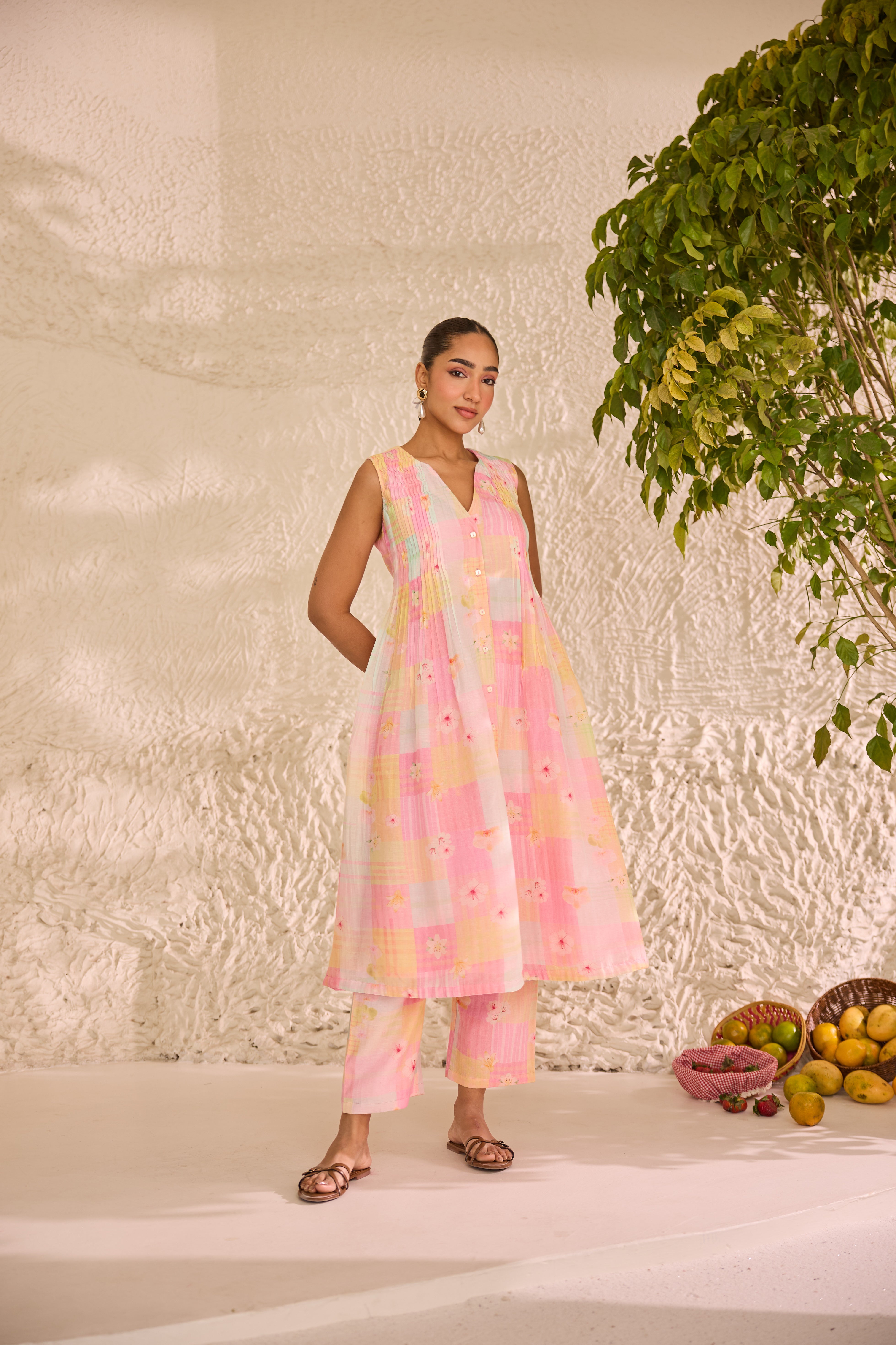 Zoya Chanderi Kurta Set