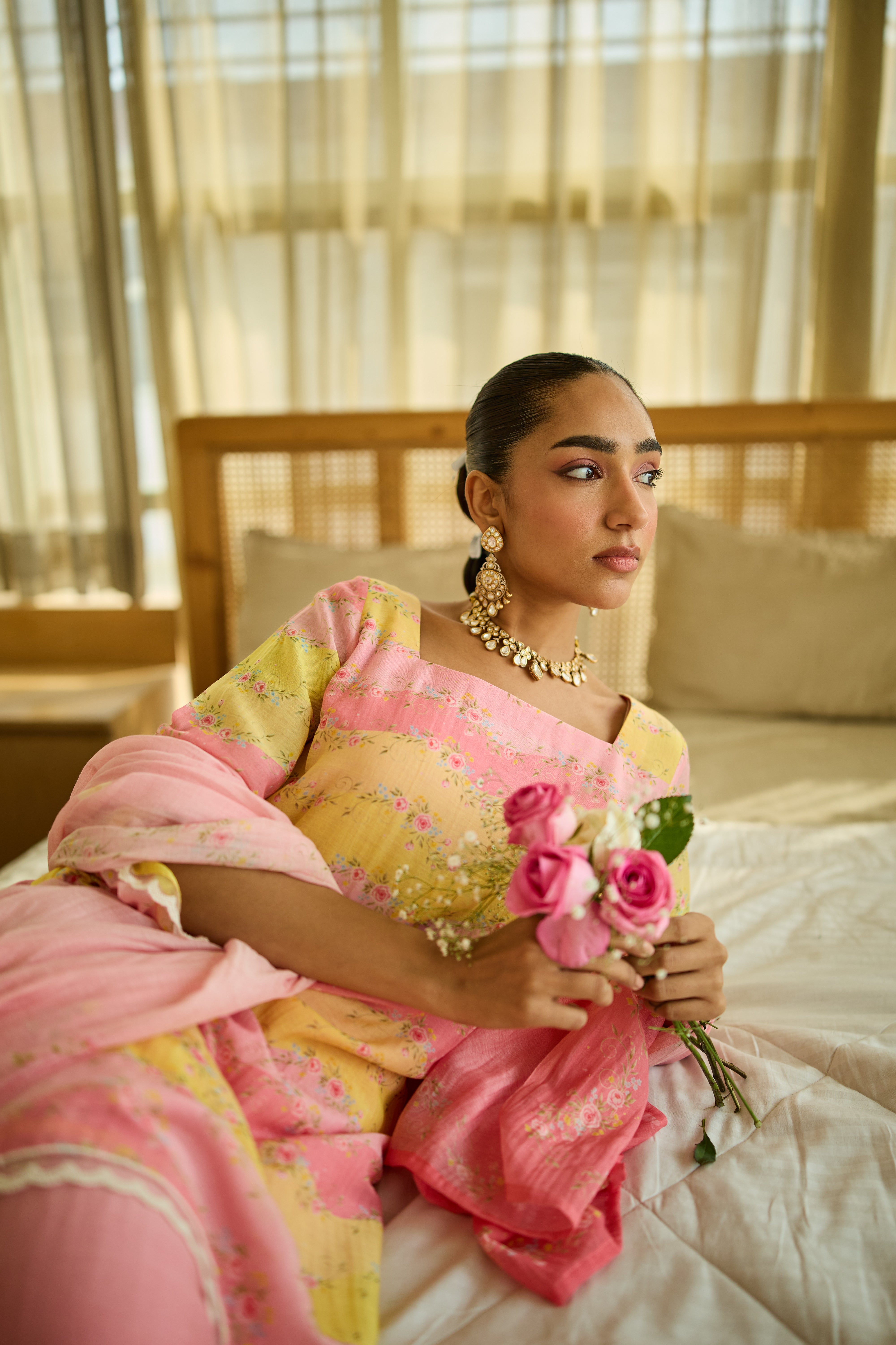 Rangrez Chanderi Kurta Set