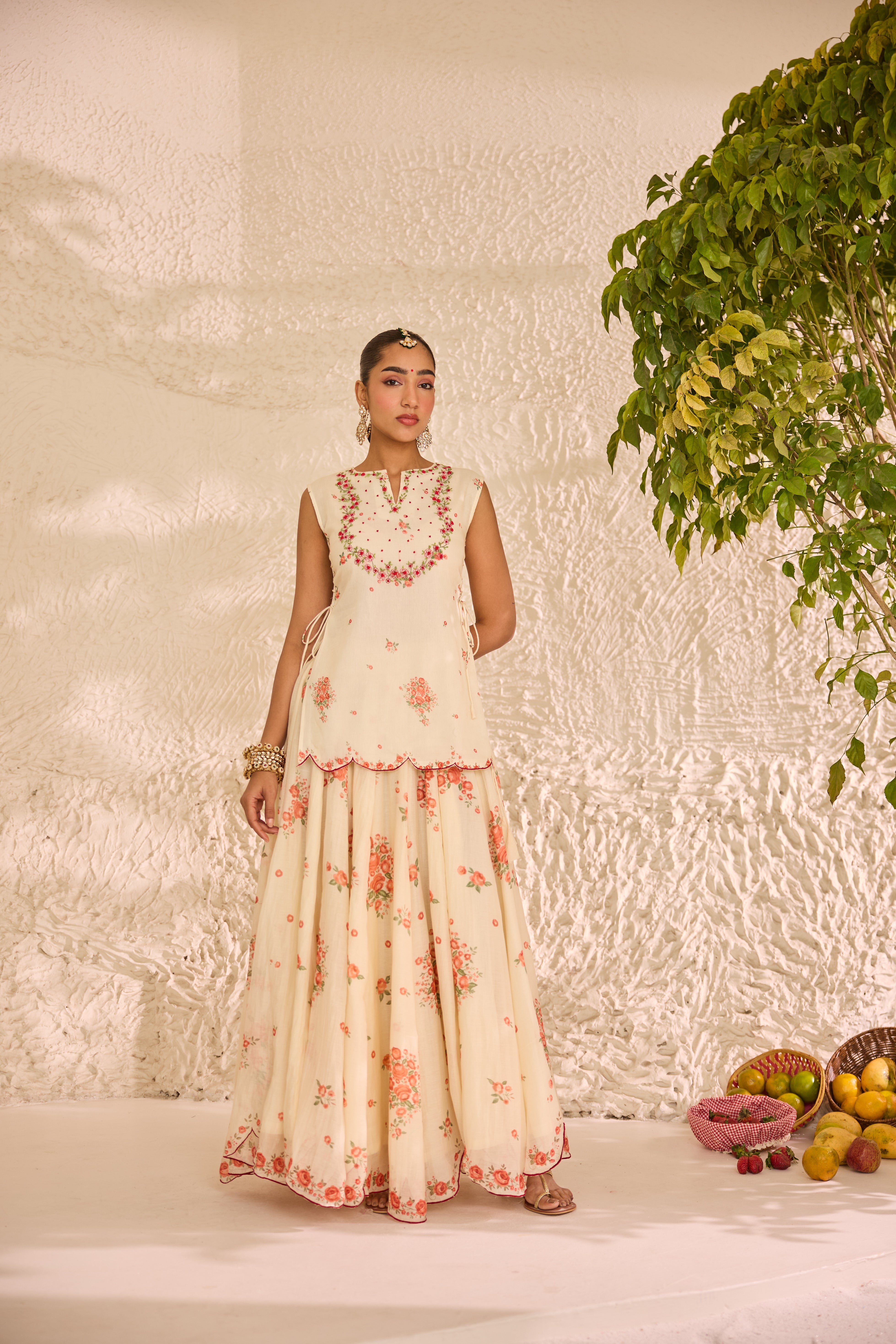 Abeera Chanderi Lehenga Set