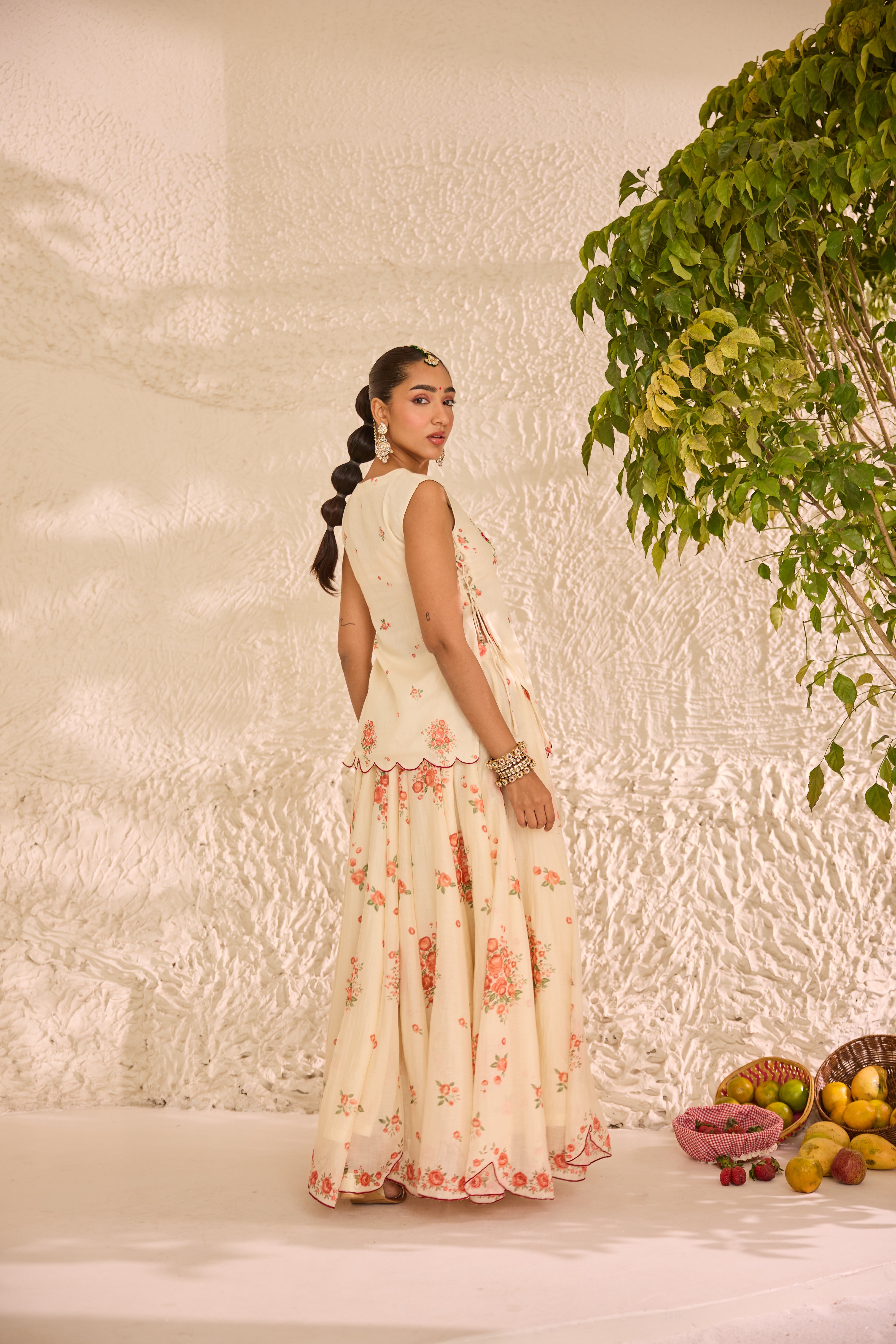 Abeera Chanderi Lehenga Set