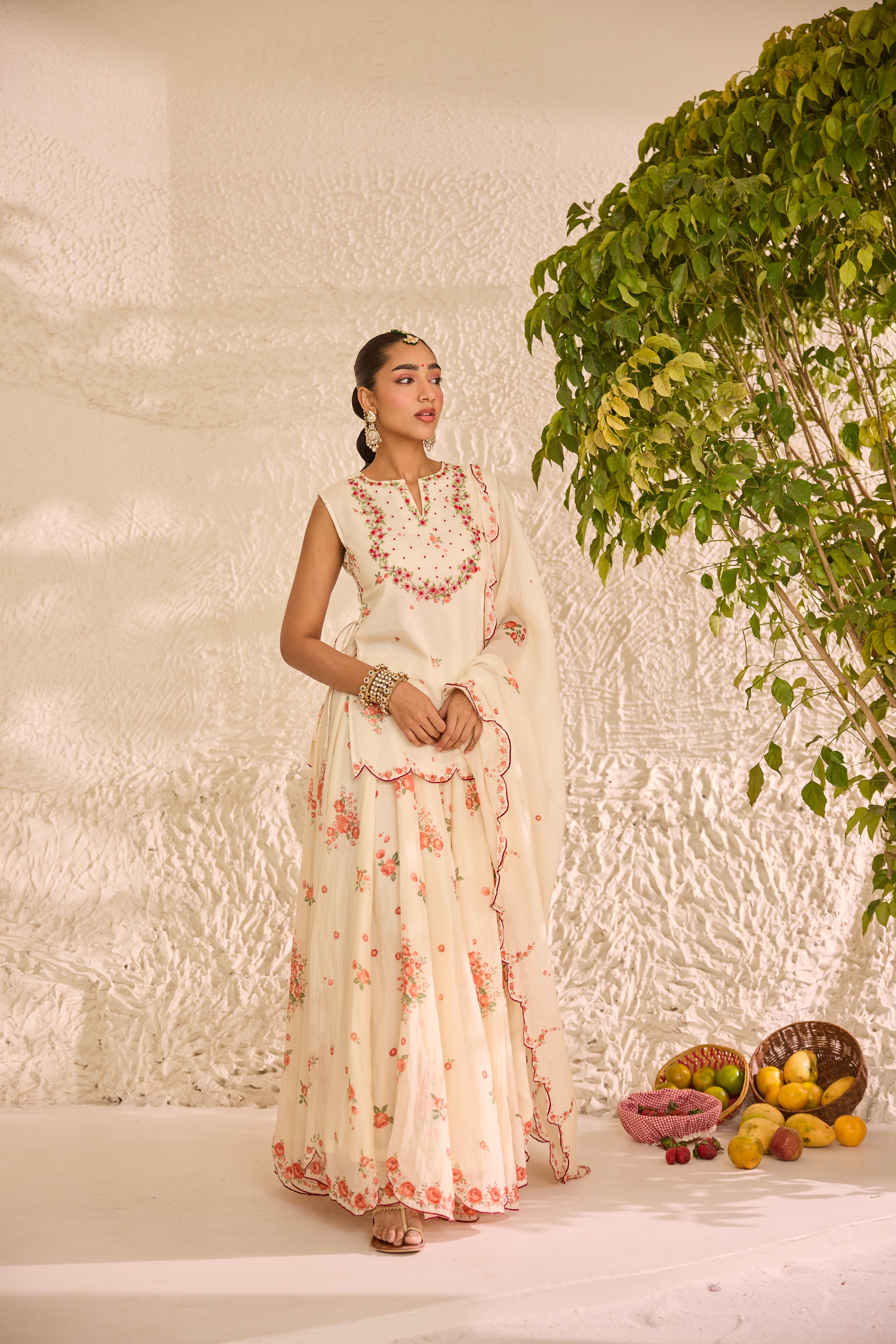 Abeera Chanderi Lehenga Set